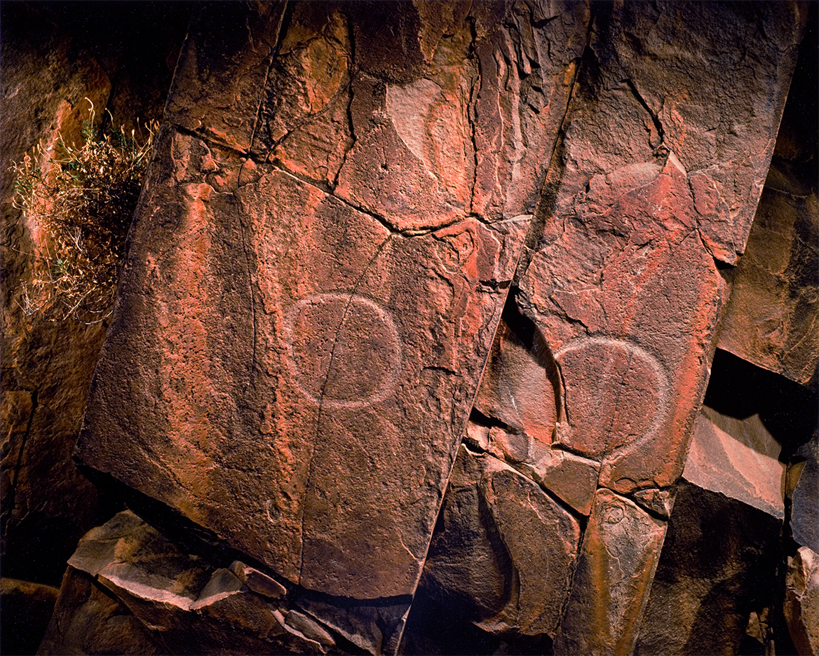 Land of Time Ancient Aboriginal Engravings 1981 (Potentially 20-30,000 years old, Sacred Canyon, Flinders Ranges, South Australia) Print size variable