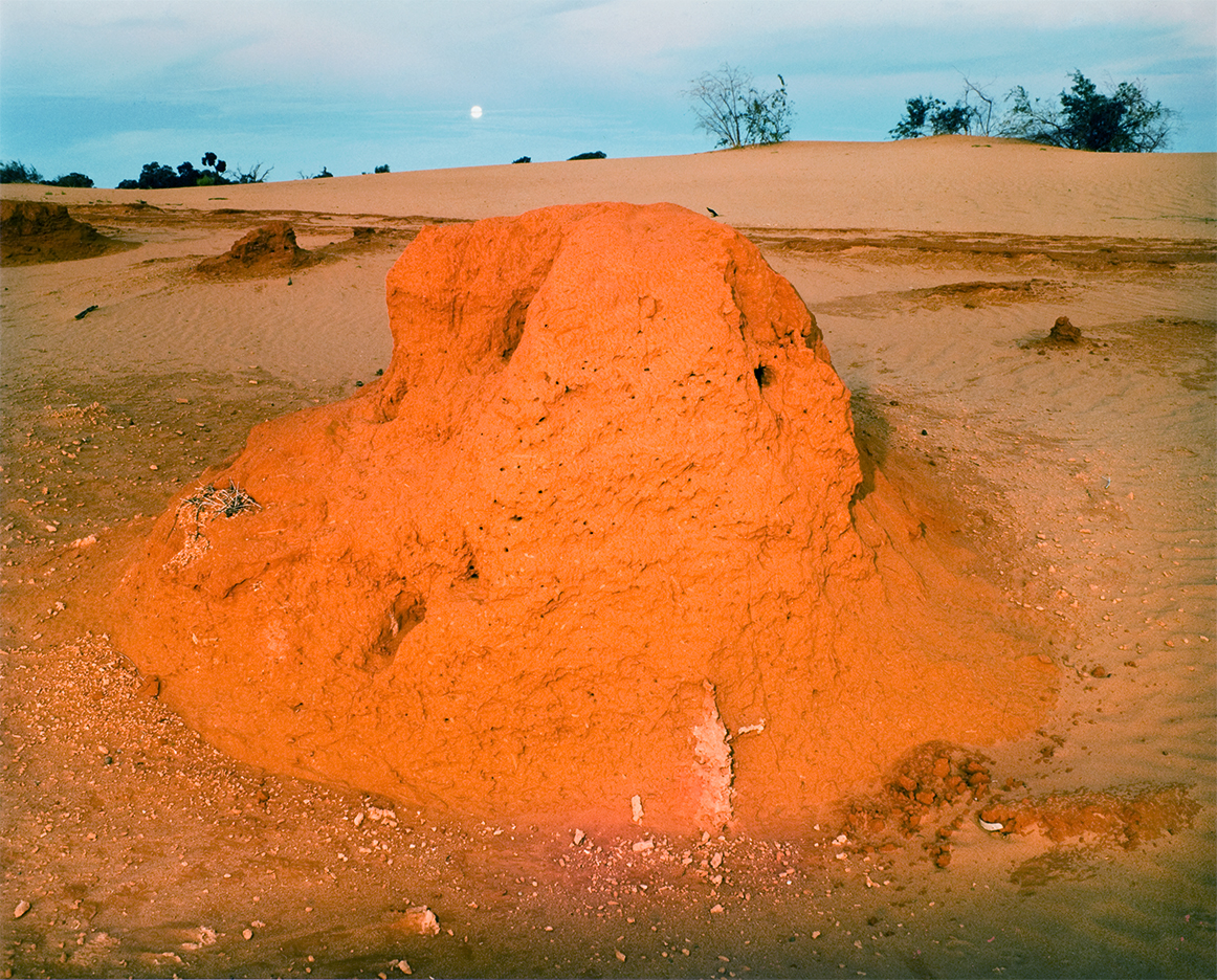    Land of Time    Ant Mound and the Moon  1982  (Near the Lachlan River, New South Wales) Print size variable 