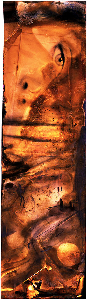    Thirteen Archetypes      The Overseer  2020  120cm x 35cm  archival pigment on   310gsm cotton rag paper    