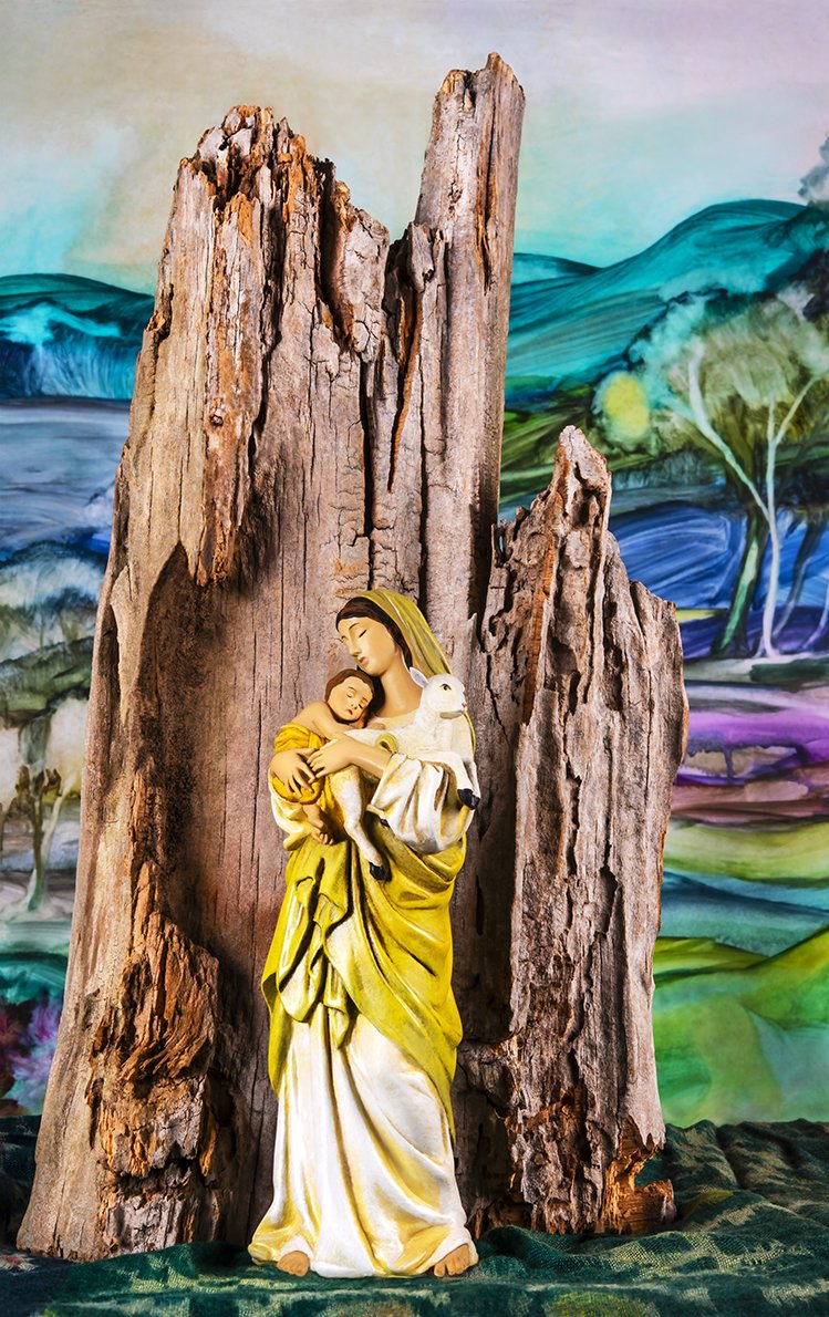    Spiritual  gallery   Mary in the Wilderness  Version 4, 2021 120cm x 75.5cm  