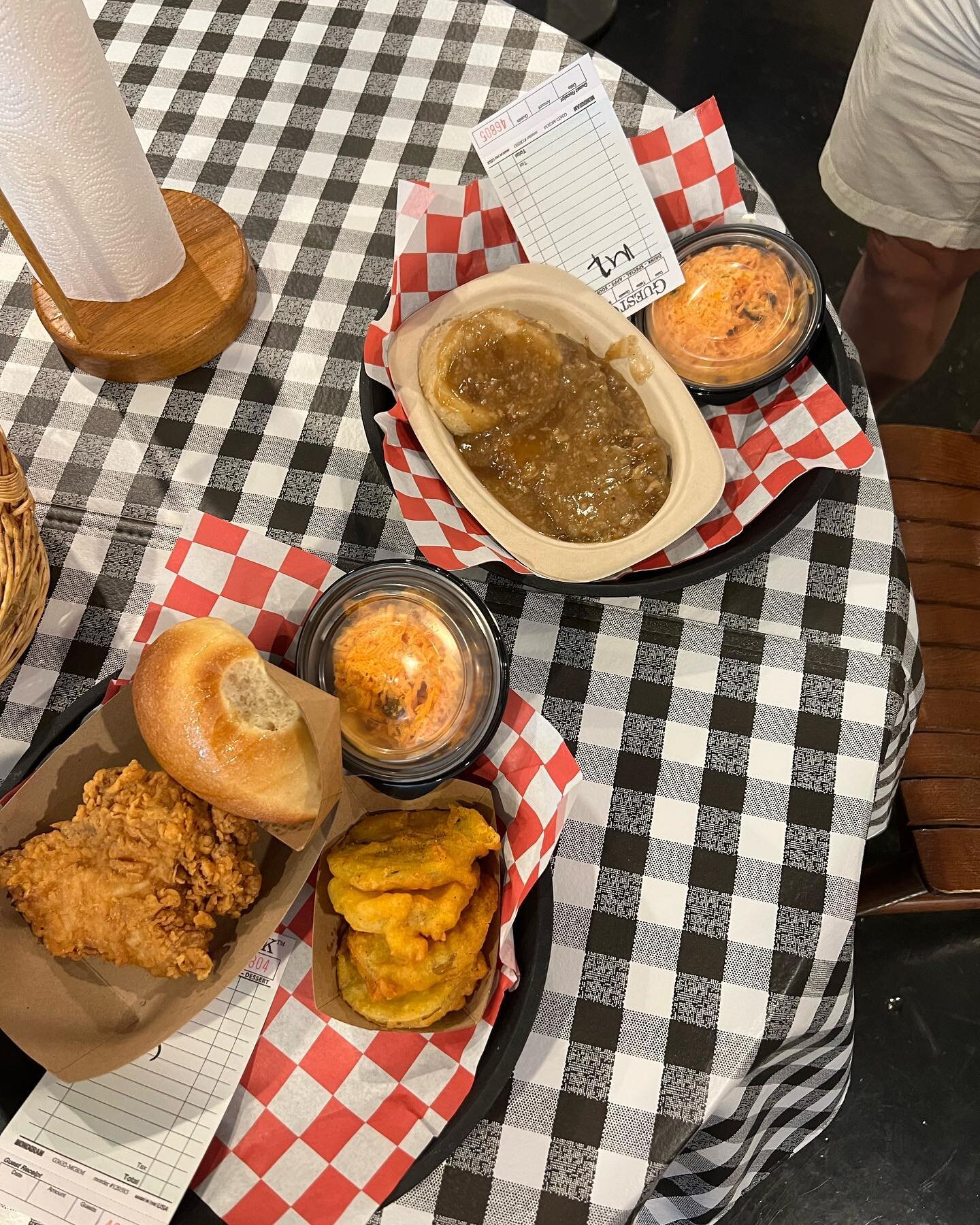 We stuffed our faces at the Irondale Cafe. A classic Meat &amp; 3 and the inspiration for the Whistle Stop Cafe in the film Fried Green Tomatoes. Yes, they serve them, and yes, they were delicious with a spicy homemade remoulade sauce. #roadtripthrou
