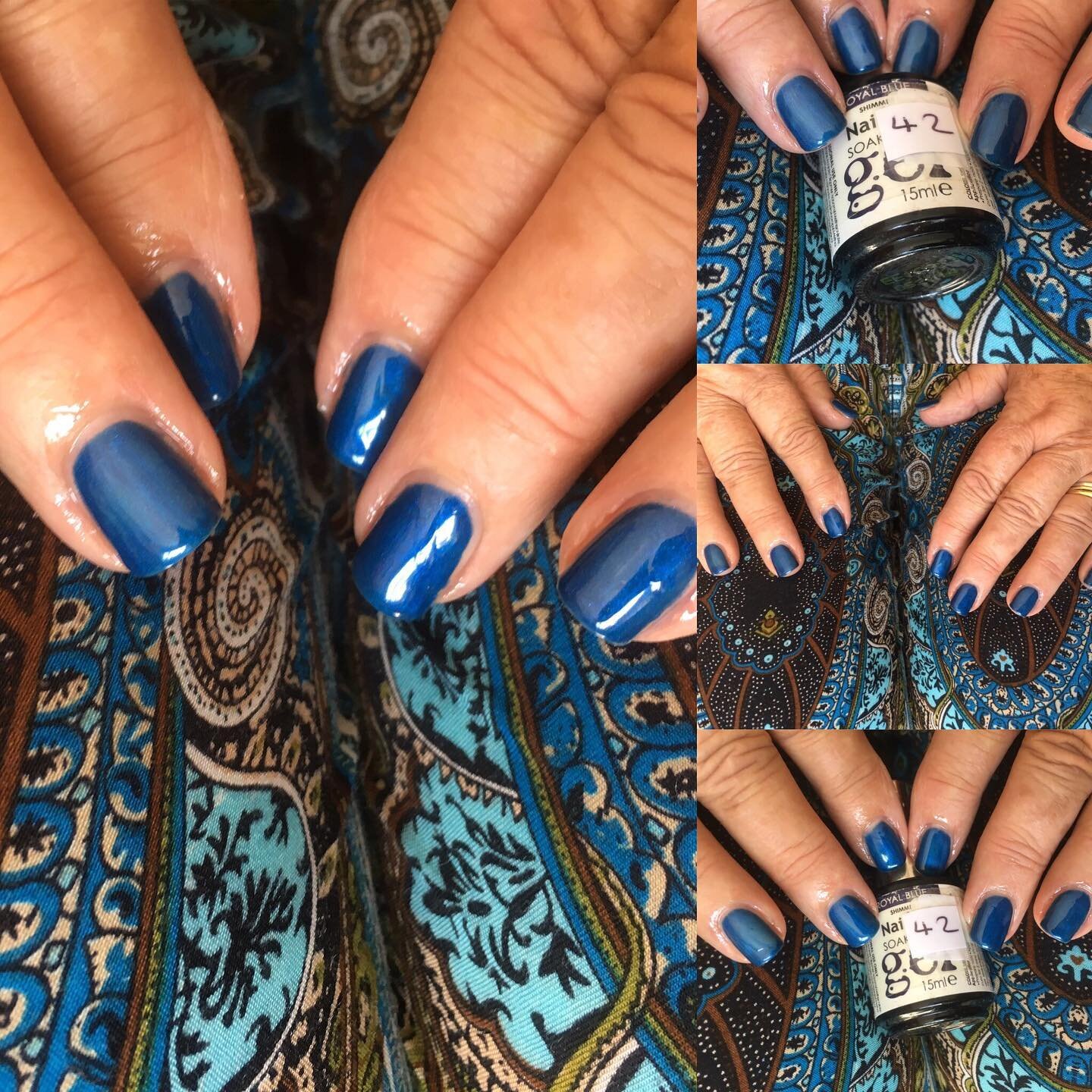 #Royal Blue&rdquo; by Nailfx Gel polish . This elegant blue will give you the Royal status you deserve .... long lasting and just stunning any time of day .#mani#pedi#manicures#gelpolish#gelmanicure#nailfx#royalblue#bluegel#royalnails#stunningnails#l