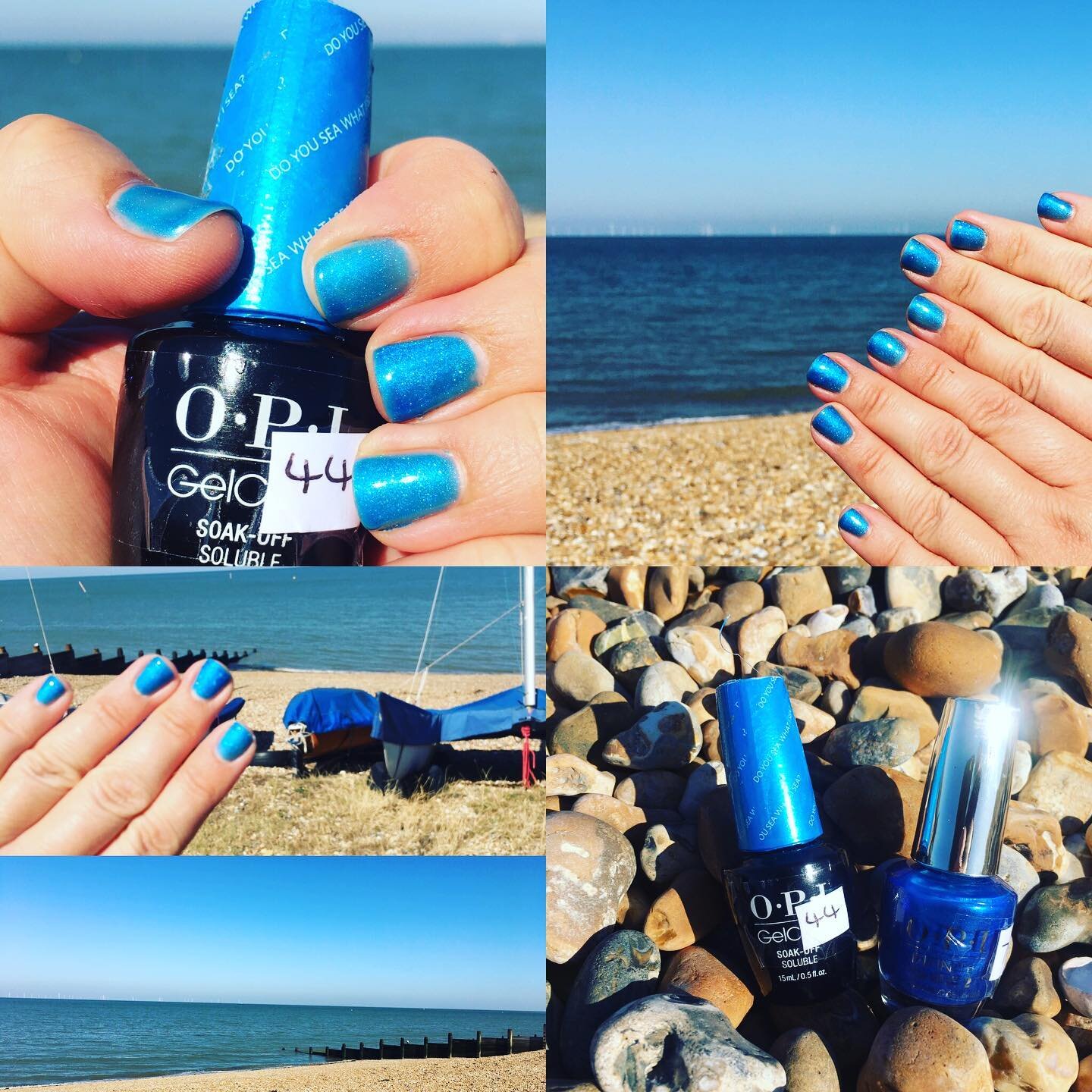 &ldquo;Do you Sea what I Sea?&rdquo; By OPI Gel Colour. Perfect for these beach weather days . Available in gel or normal polish for your manis and pedis .... just gorgeous ! #manicure#mani#pedi#gelpolish#opigelcolor#opi#bluenails#bluepolish#blue#spa