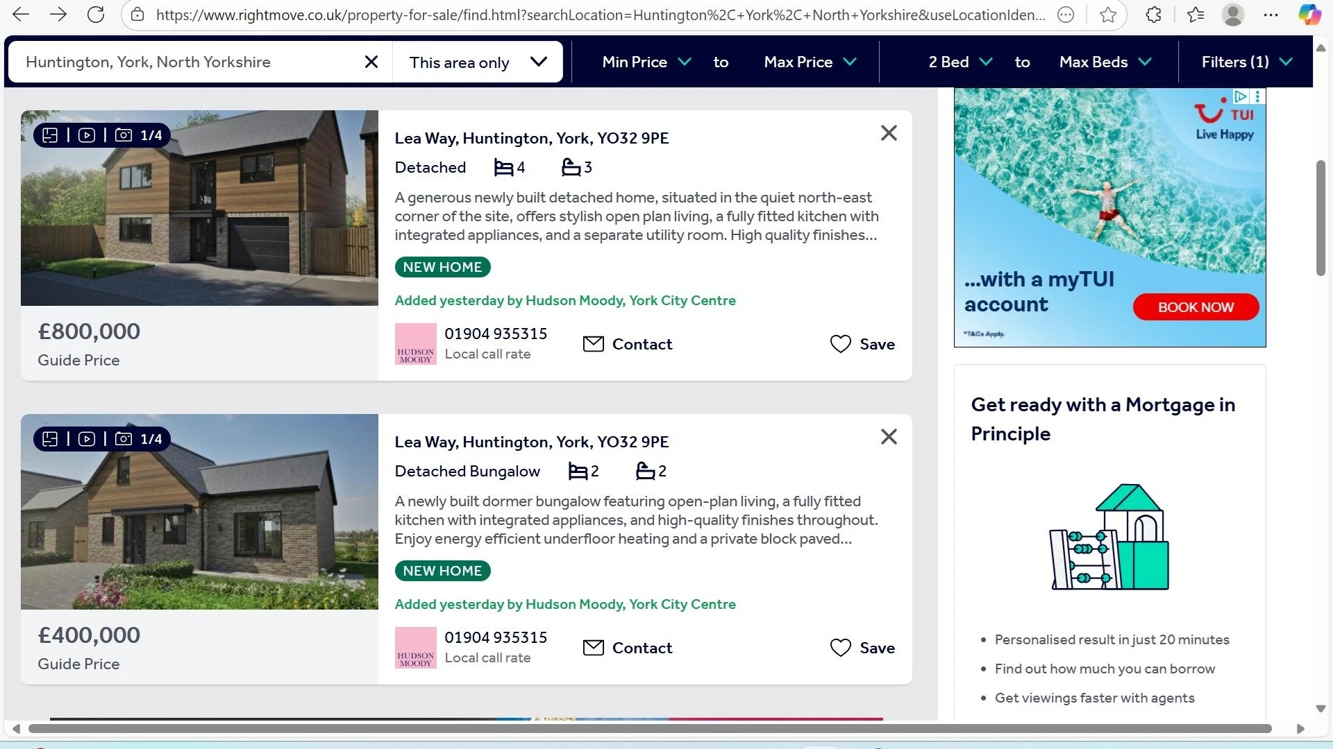 2 of our 5-new build homes in Huntington, York are now listed on Rightmove with our Sales Partner Hudson Moody Estate Agents.

Work on site is progressing, get in touch with any enquiries!