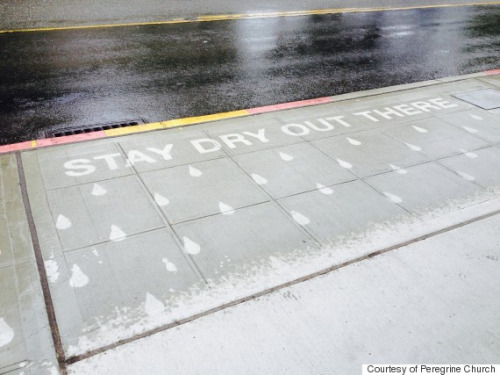  (Use water activated paint, to send messages when it rains)
