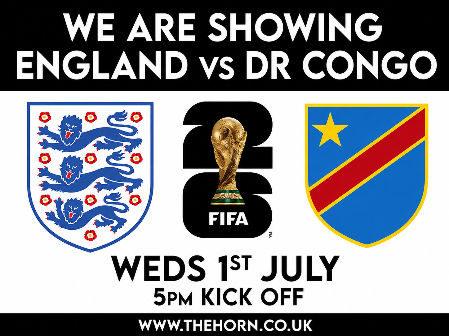 England vs DR Congo