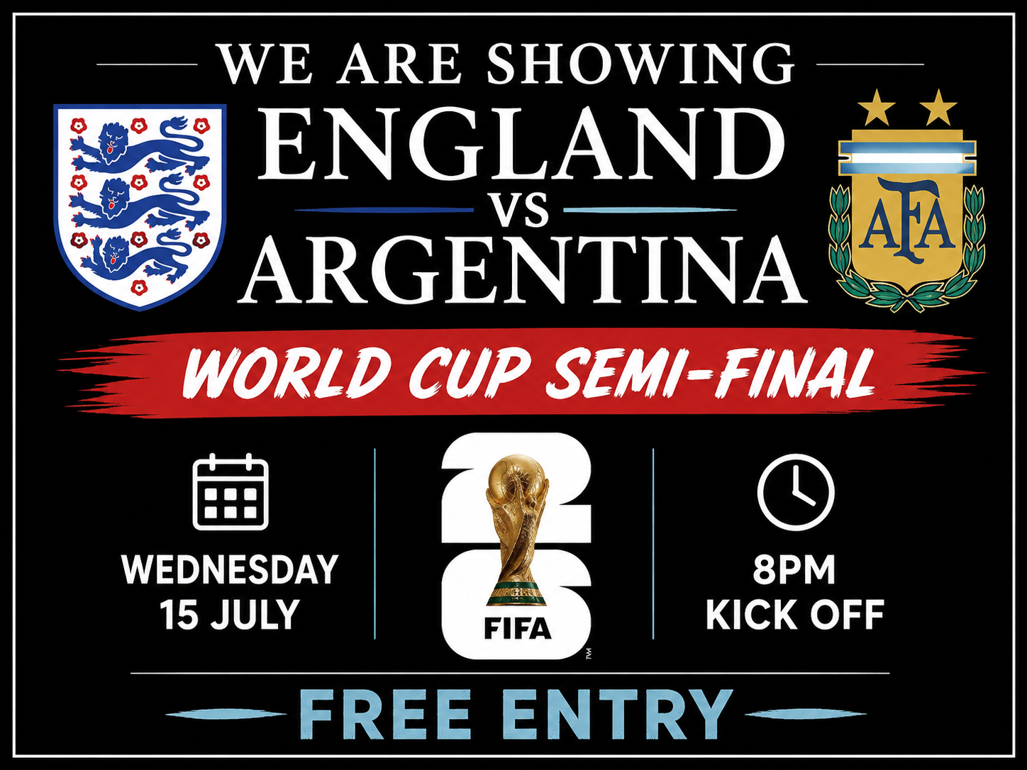 England vs Argentina