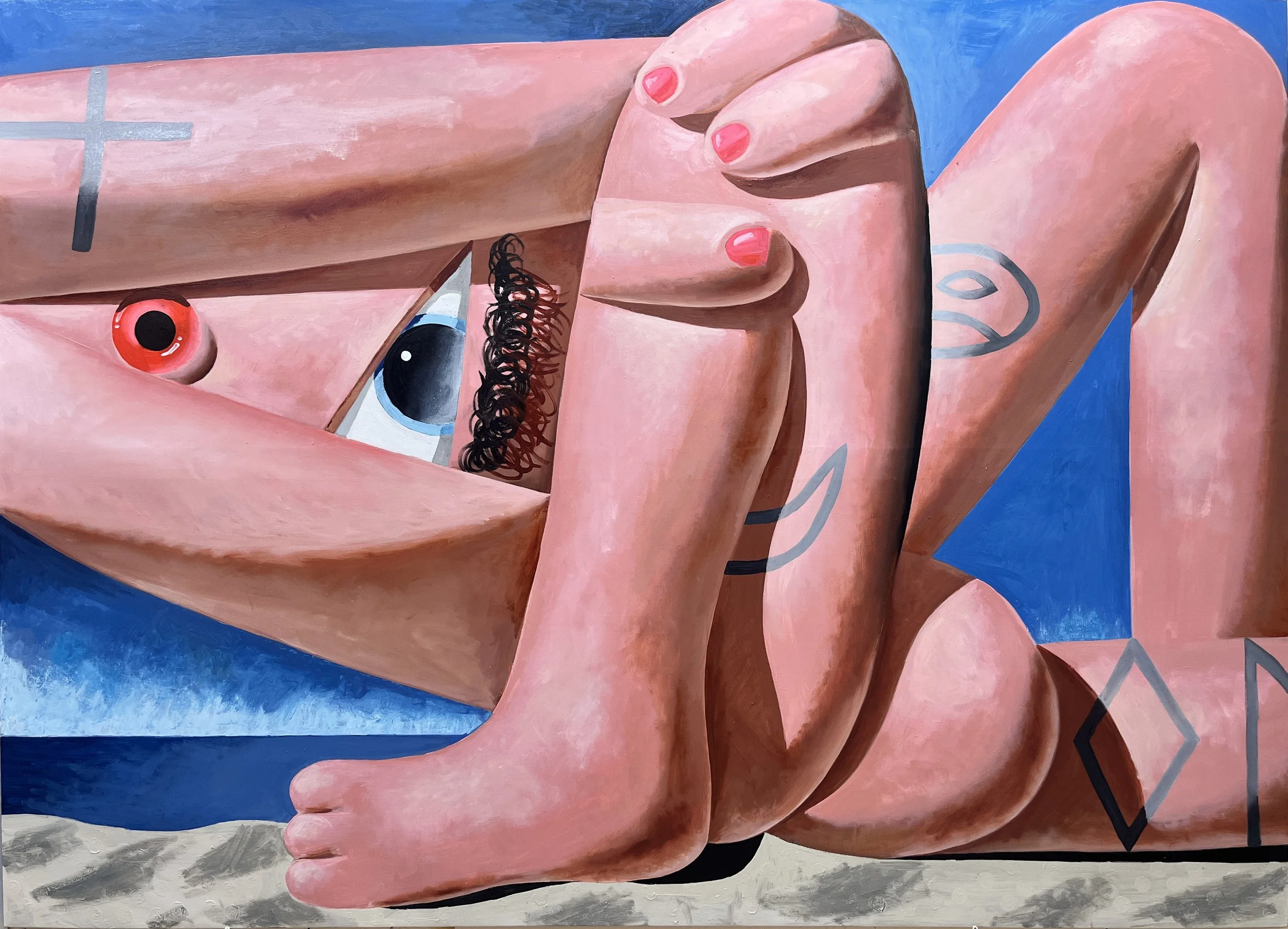Large Tattooed Bather_250x180.JPG