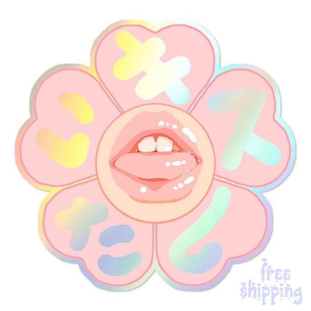 Happy Flower Die Cut Sticker