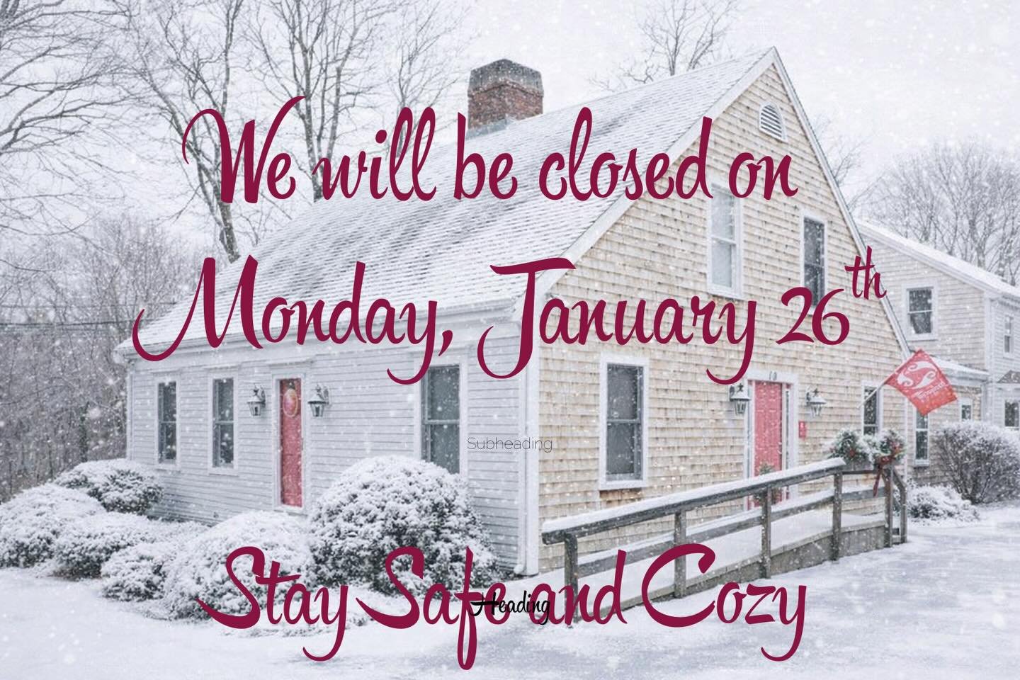 ❄️Stay safe out there. We&rsquo;ll be back at it on Tuesday and look forward to seeing you for your post-storm recovery. 

As always, follow the link in profile for This Week&rsquo;s Openings.