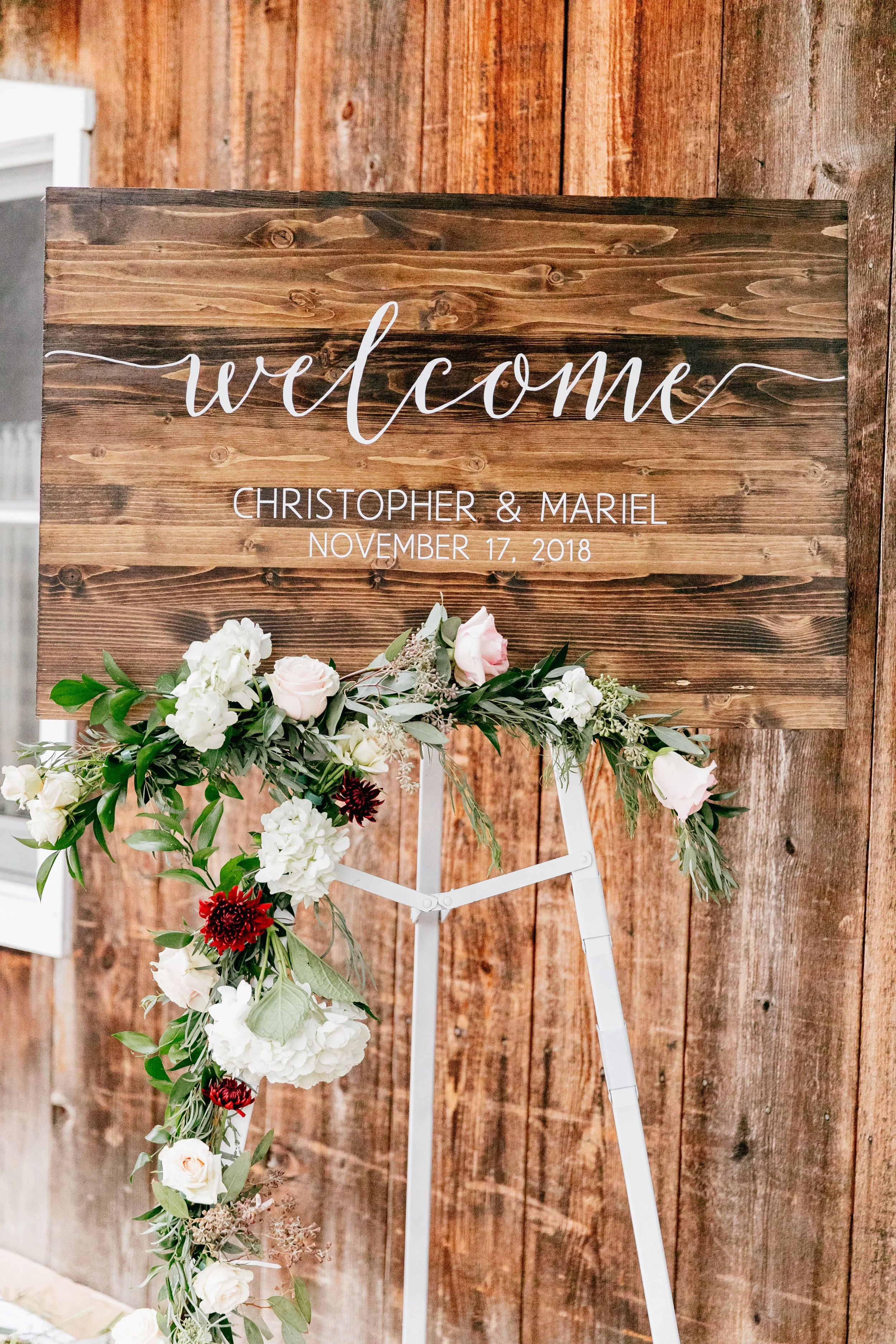 Wooden Welcome Sign