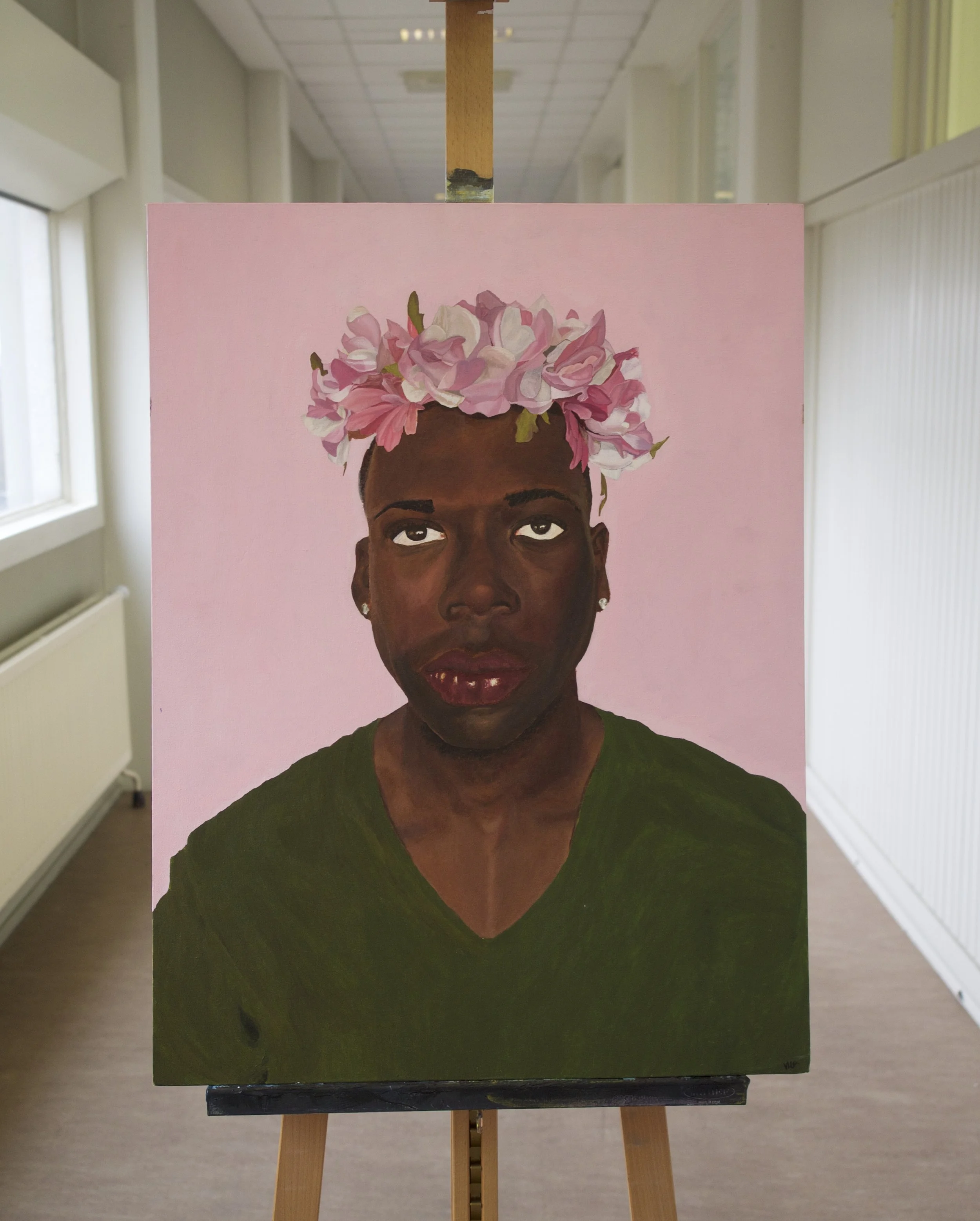 Erik Acrylic on 60 x 80cm canvas board, part of Triptych One (€2200)
