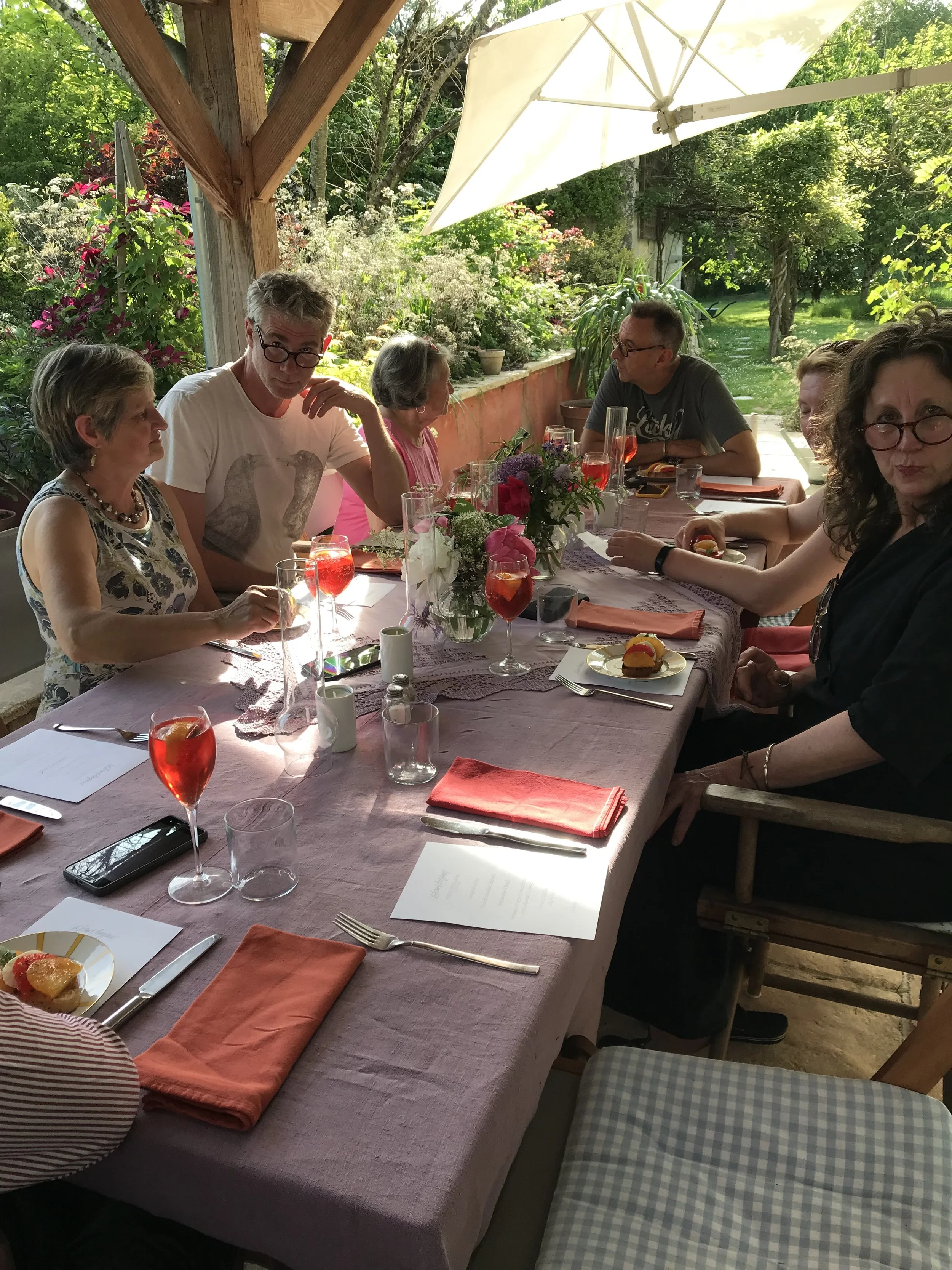  Guests enjoying a meal at Les Soeurs Anglaises