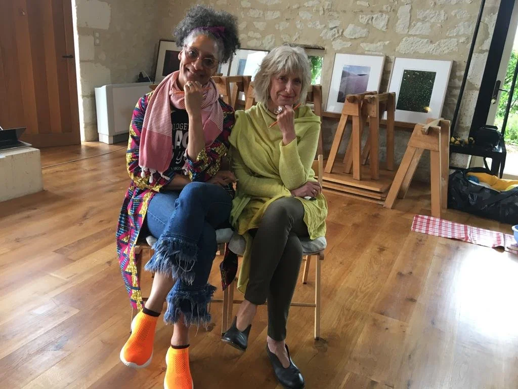  Guests working together during a creative workshop at Les Soeurs Anglaises