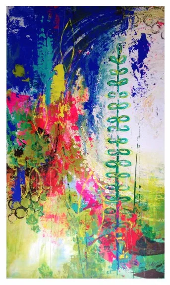 Growth, 2017 // acrylic on masonite, 20.5"x34.5" // $100