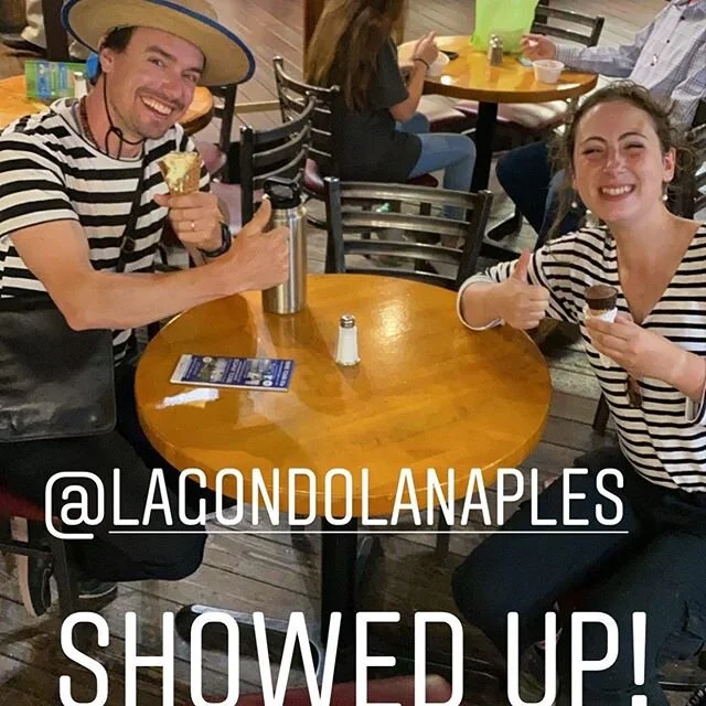 Great to meet Barron at @triketoursusa when Giuliana and I stopped in #tincitynaples for some ice cream before starting rowing again. What a glorious day in the city of #naples !
#naplesflorida #naplesfl #gondoliers #gondolieri #breaktime