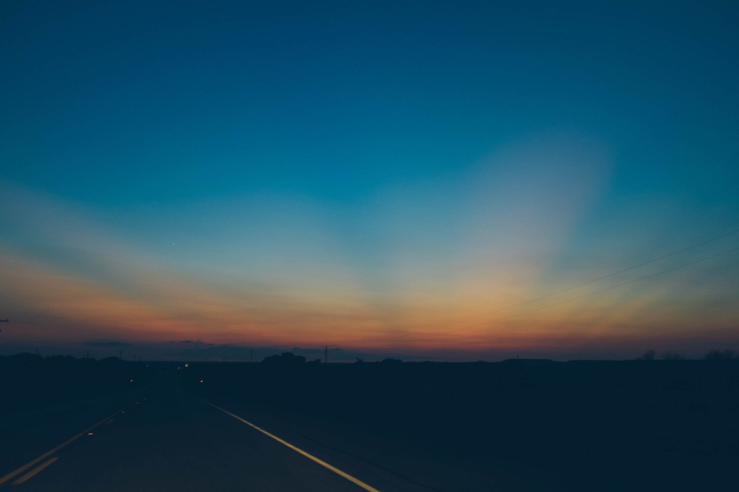  The 3 1/2 hr drive to Haskell, from our house, is so beautiful,&nbsp;especially if it's made in the evening. You really get to see what the wide open landscape in Texas is all about. 