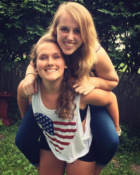 Campus Rep Rachel G. says that two ways she's a good friend are always being on the bottom for piggy back rides and encouraging her friends to splurge when shopping!