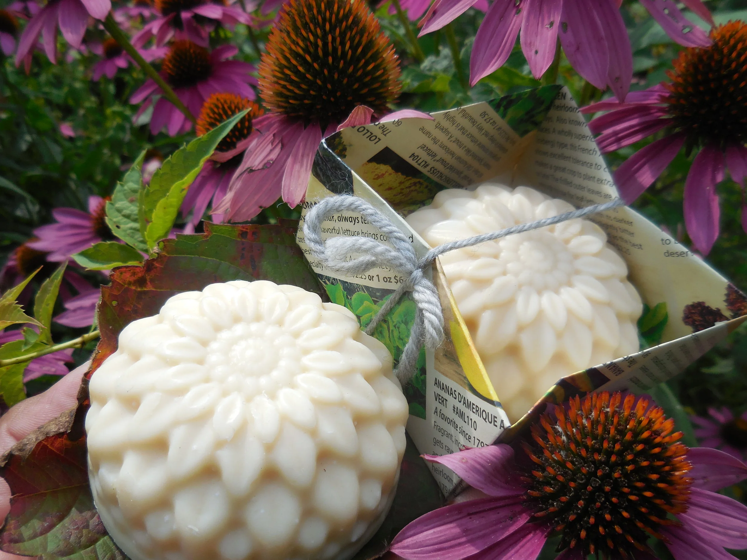 Chrysanthemum shaped Soap, approx. 4oz