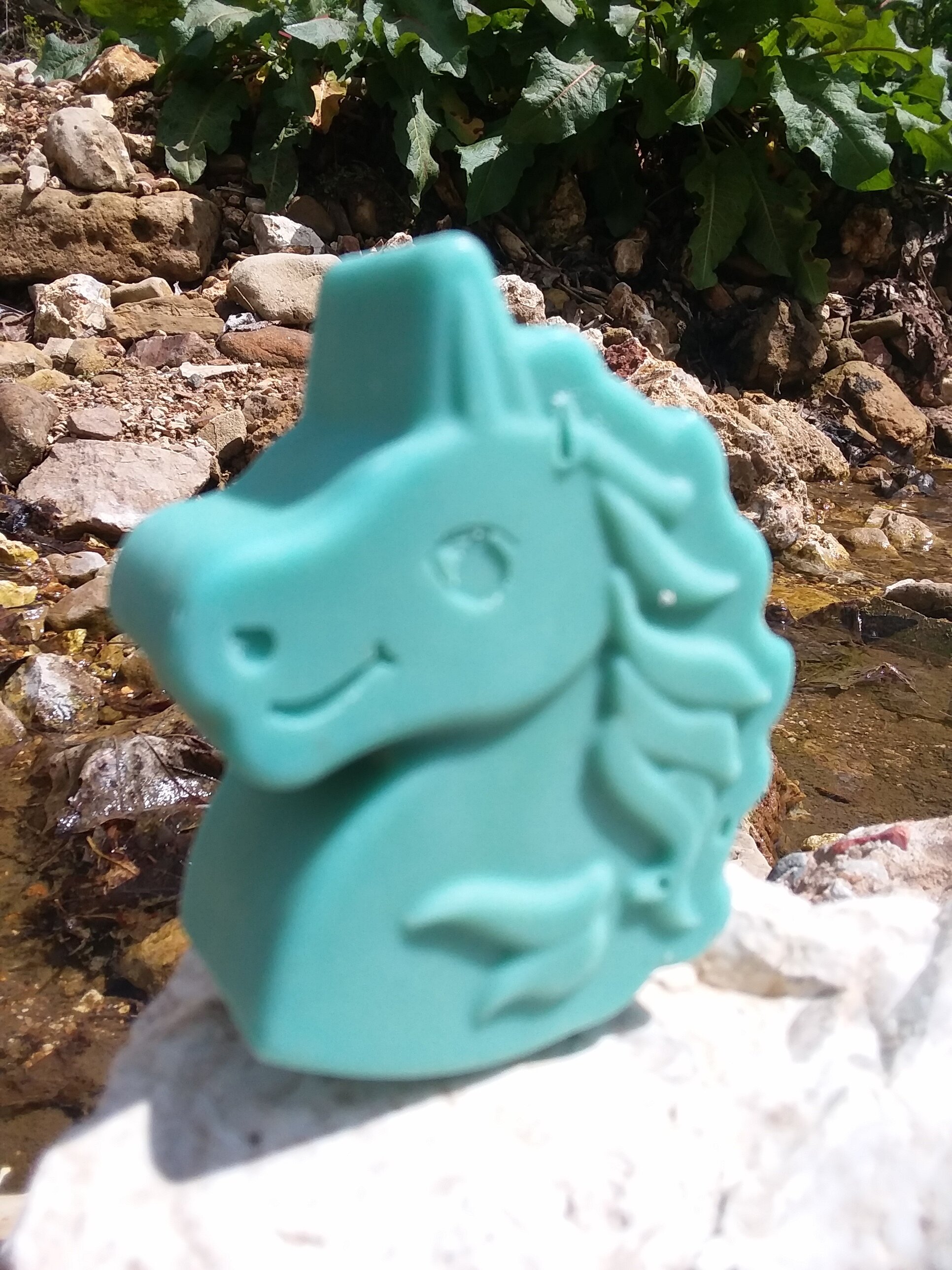 Blue Unicorn Soap, approx. 3 oz.