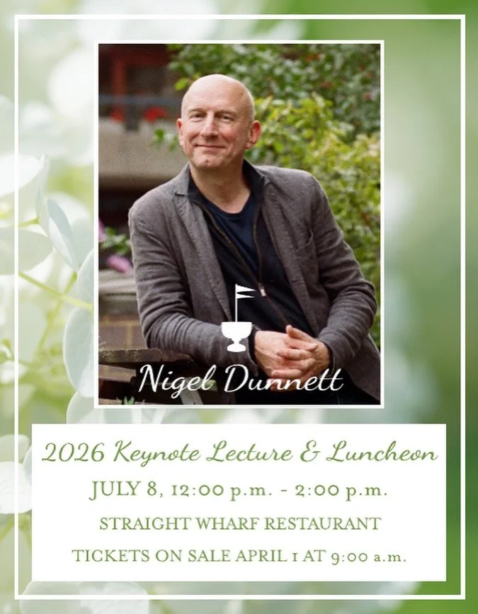 The Nantucket Garden Festival is honored to welcome Nigel Dunnett as this year&rsquo;s Keynote Speaker. 

Join us at Straight Wharf Restaurant on July 8th for a wonderful afternoon of inspiration, garden design, and conversation with one of world&rsq