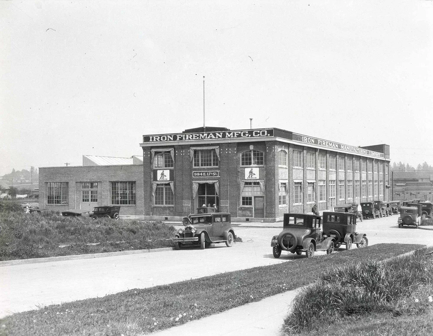 From the archives, feast your eyes on this historical gem. Originally constructed in the 1920s, the Iron Fireman Manufacturing Company found success through the invention of automating coal heating. While seemingly archaic by today's standards, the I