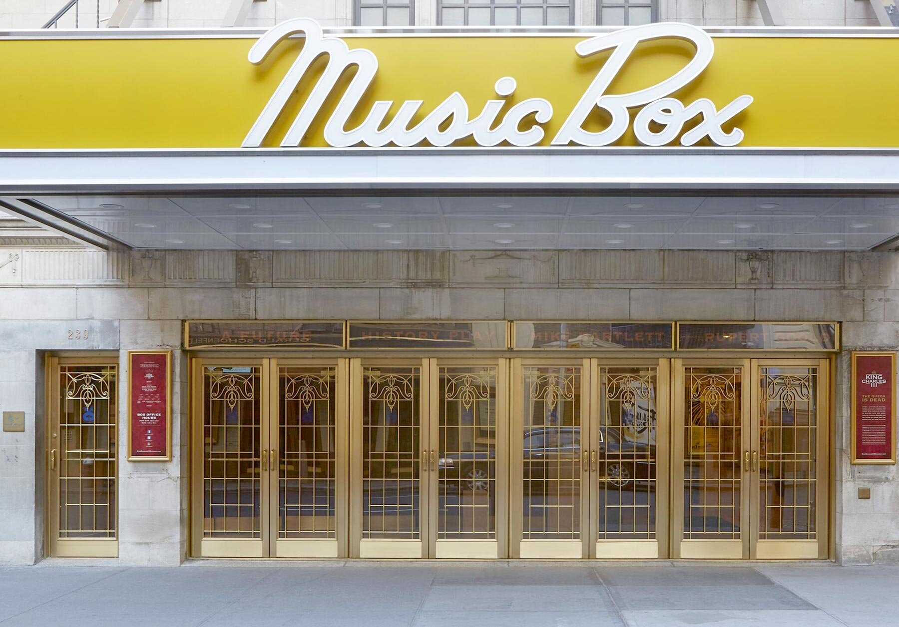 Music Box Theater Bronze Doors