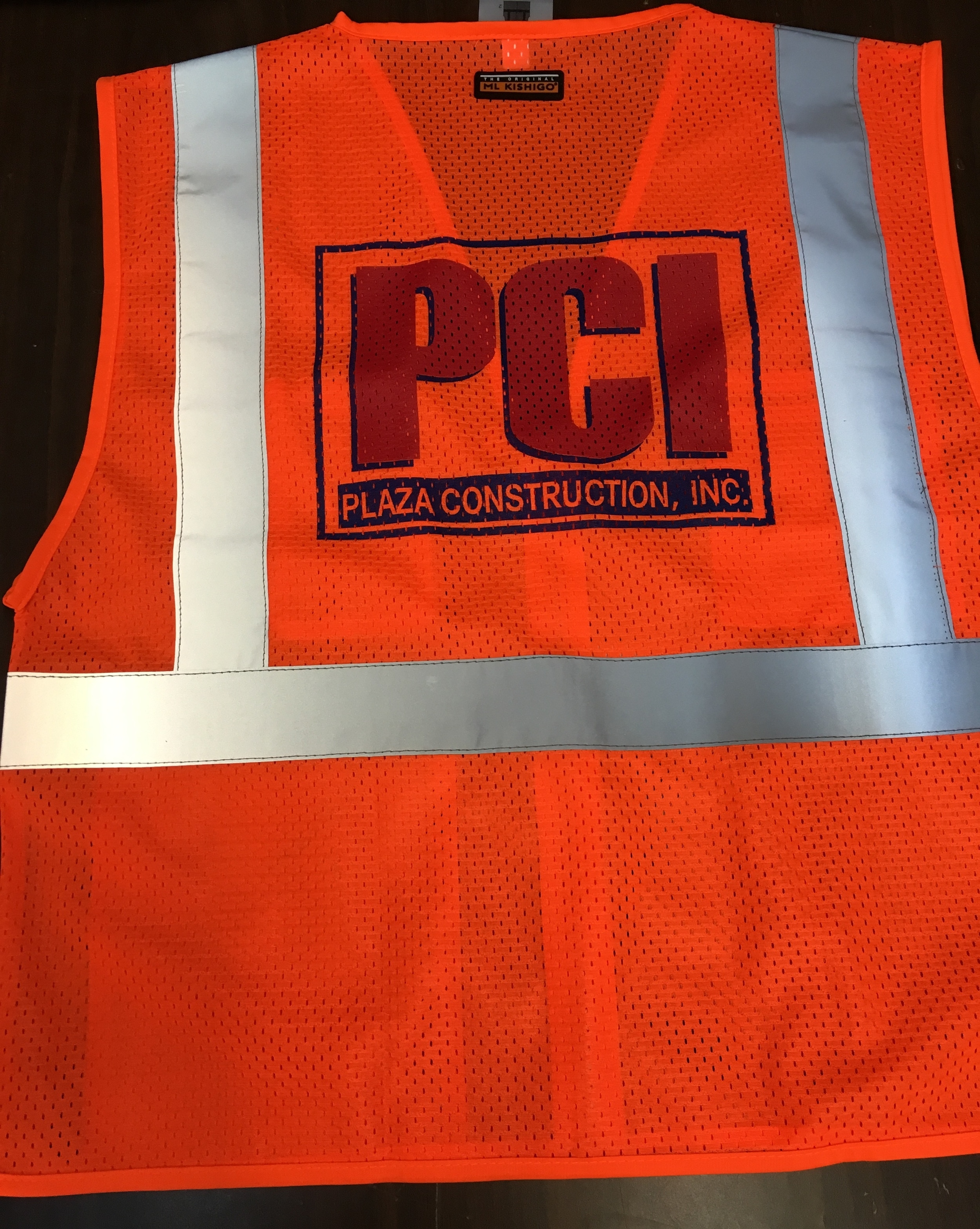 Safety Vests for Plaza Construction