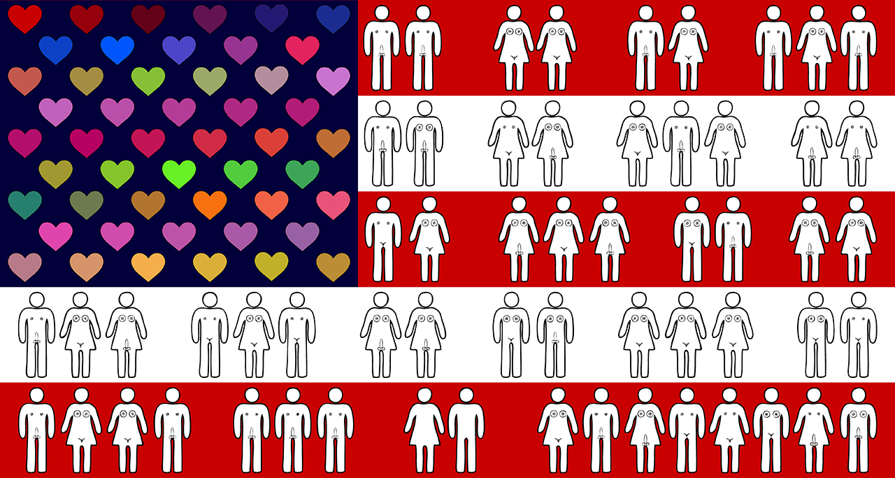 Freedom to Love - Flag Archival Print on Premium Matte Paper 12 x 24" or 24 x 48"