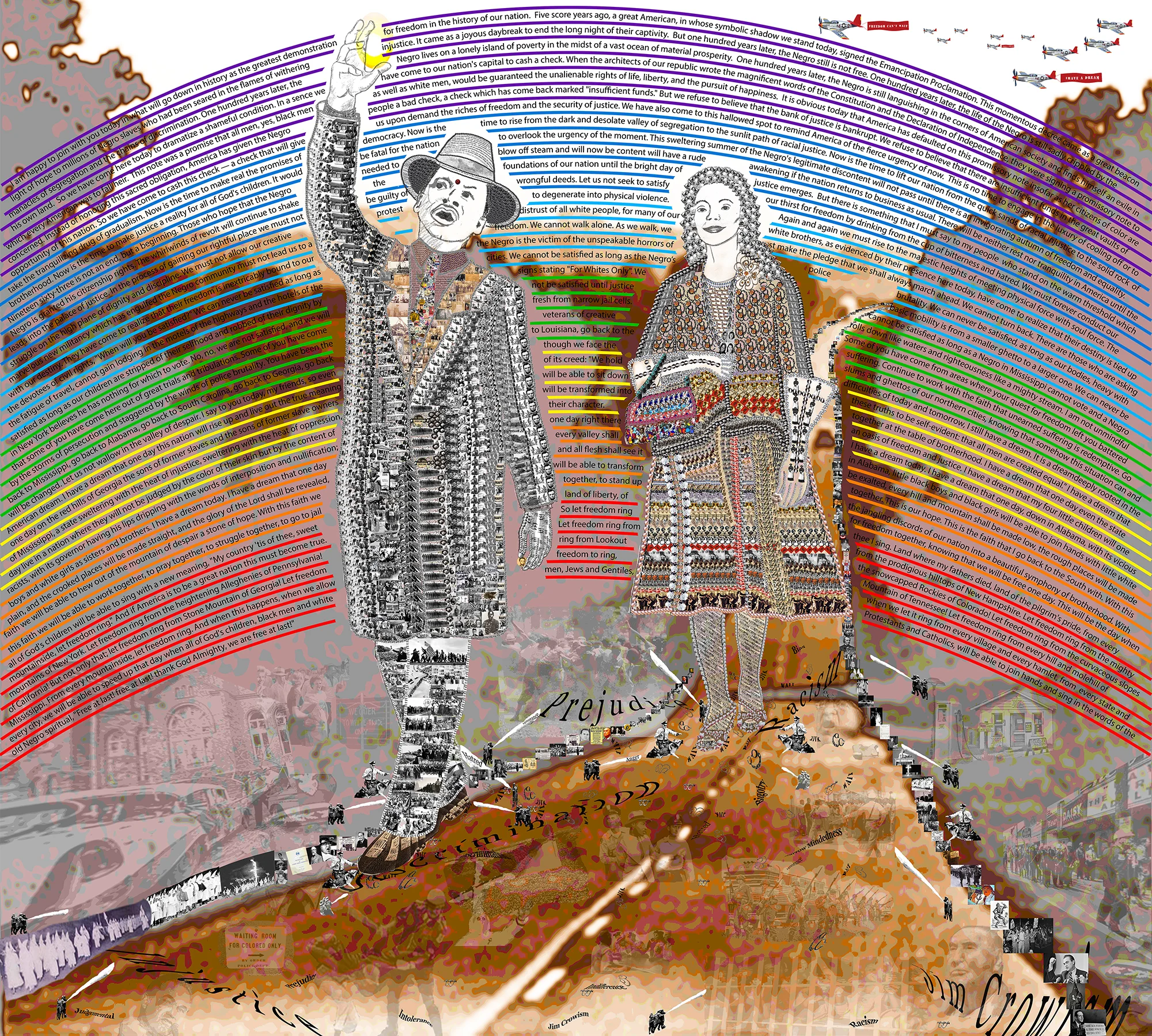 An Unbiased Mind Archival Print on Canvas 12' x 12' custom sizes available