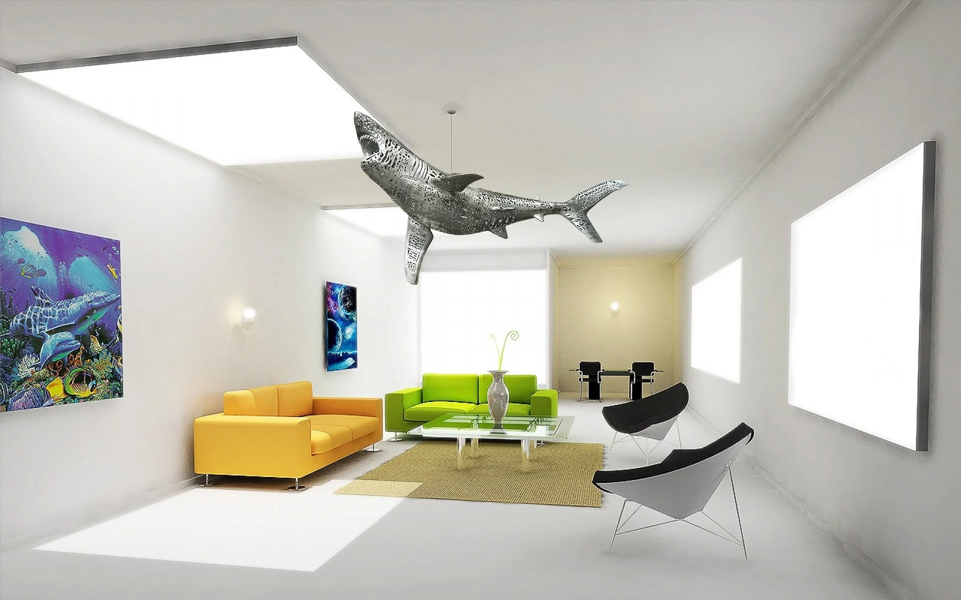 Mock-up / Shark Sculpture by Michael Cardacino