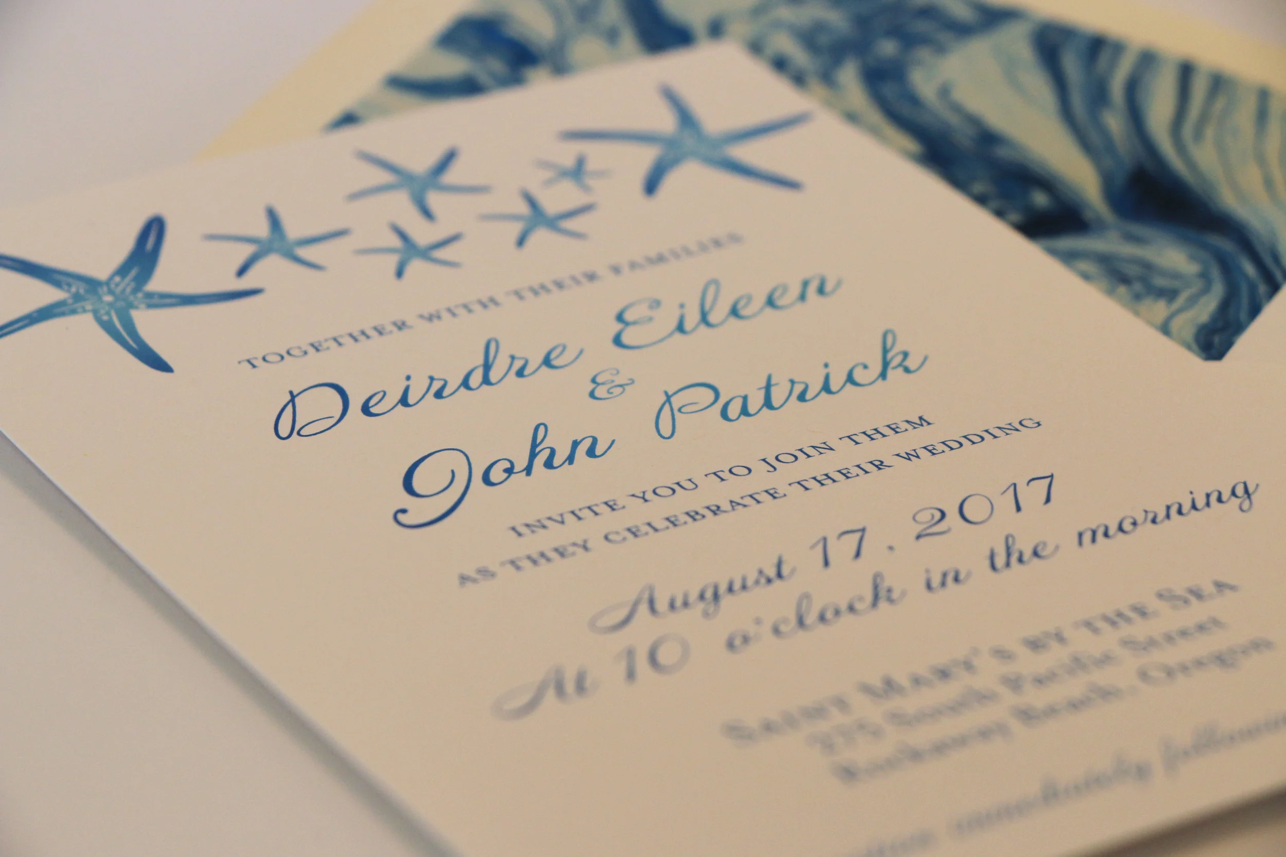 Seaside Wedding Invitation Package