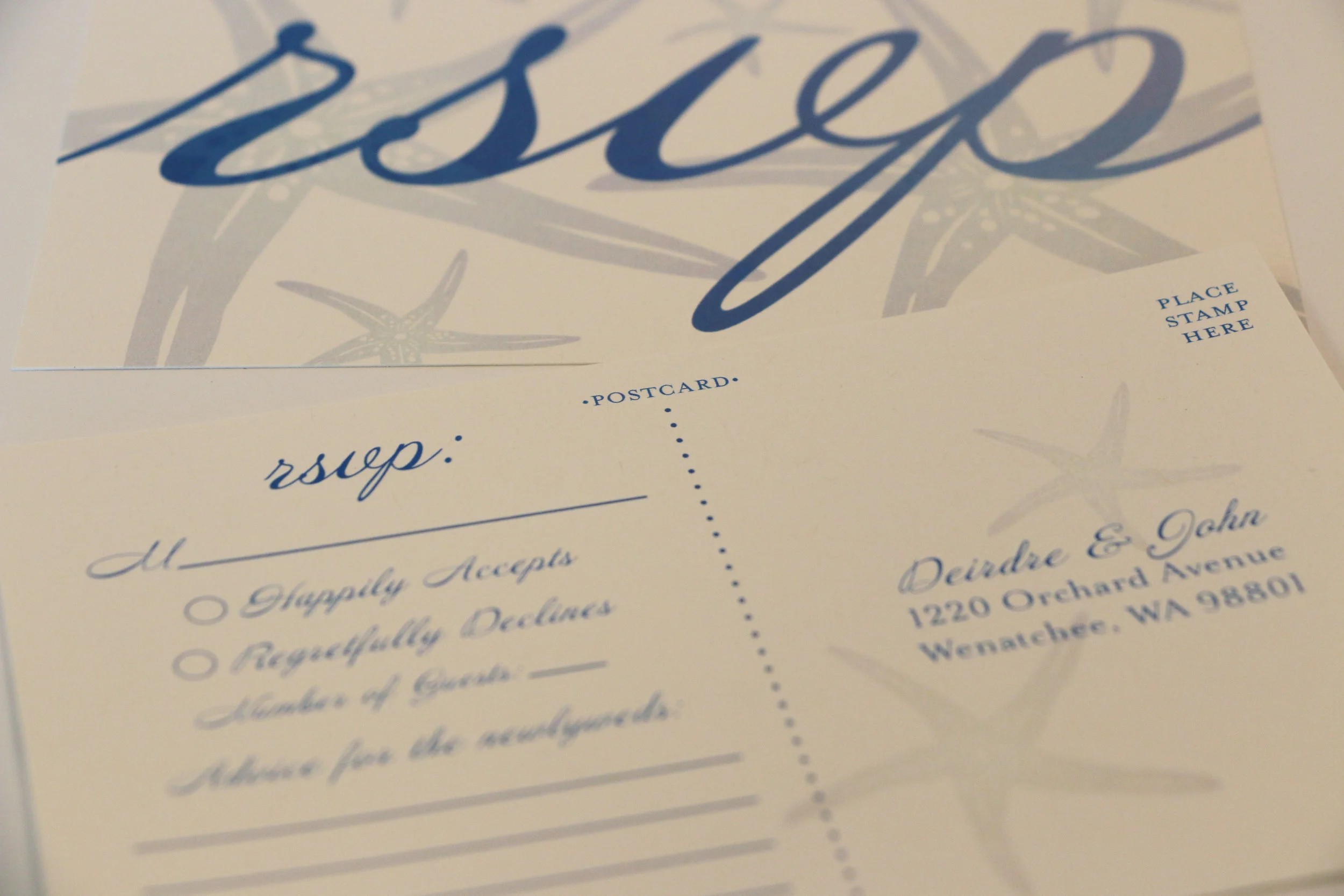 Seaside Wedding Invitation Package