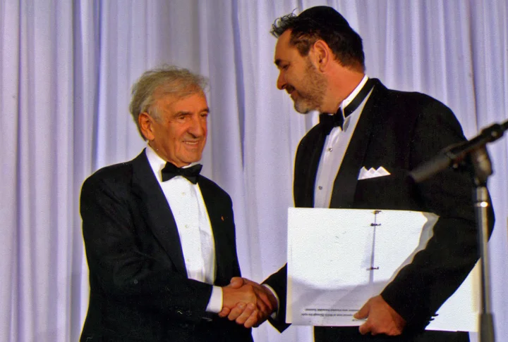As Master of Ceremonies, Introducing Nobel Prize Laureate Elie Weisel at WIZO-Florida Gala