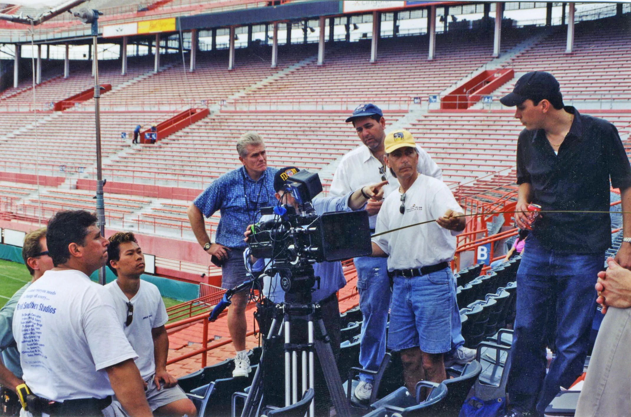 Launching hotels.com - filming commercial in the Orange Bowl