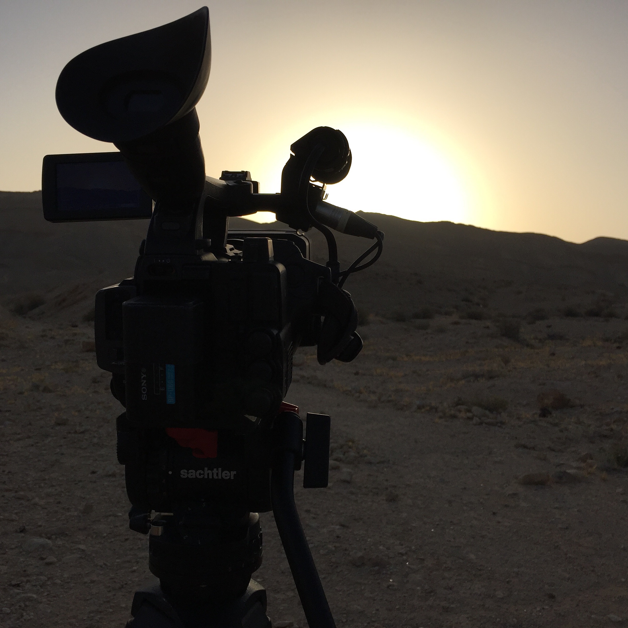 Filming Time Lapse Sequence in the Desert