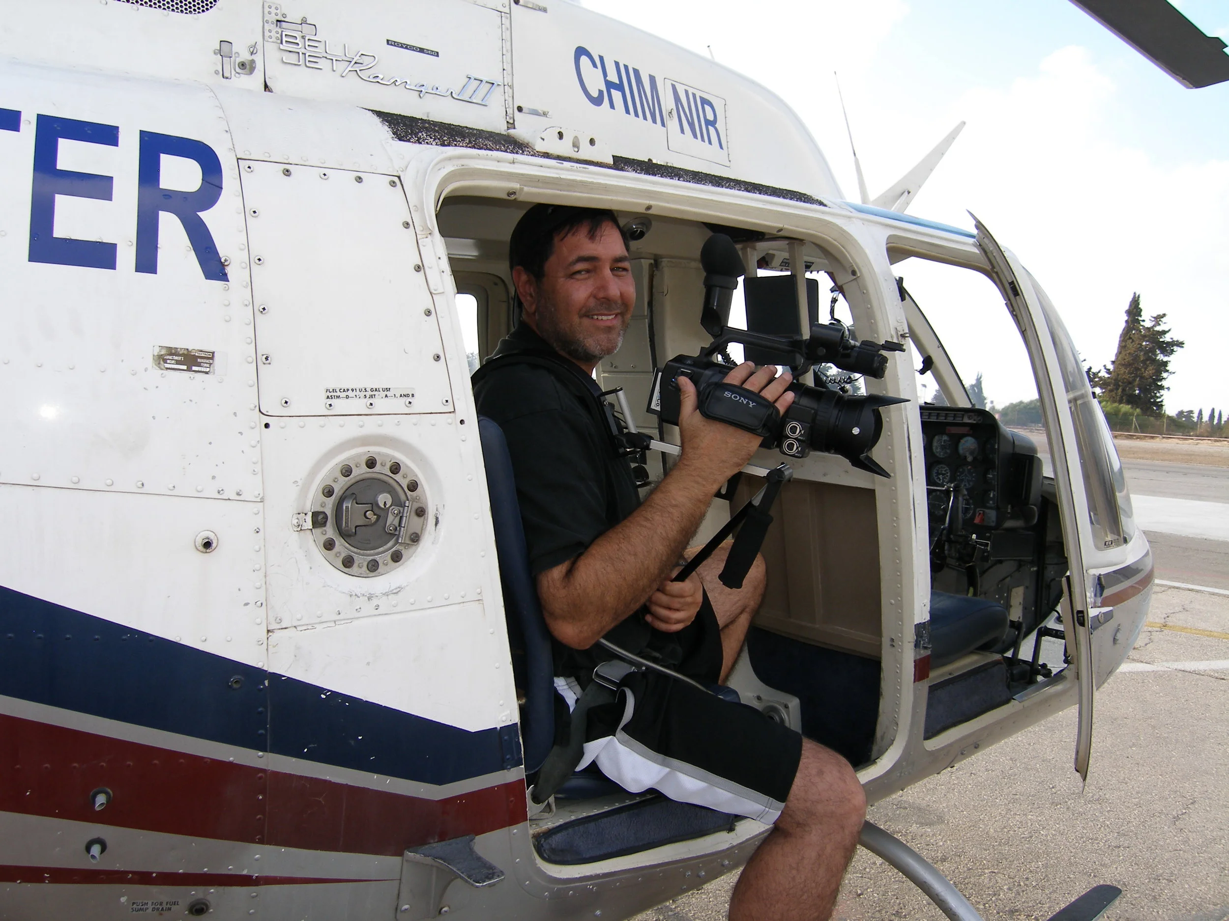 Prepping to shoot aerials the old fashioned way