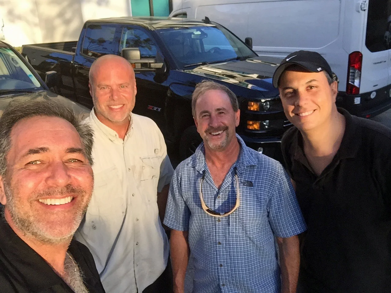 with longtime friends and colleagues Steve Weiss, Andy Cope and Michael Behar