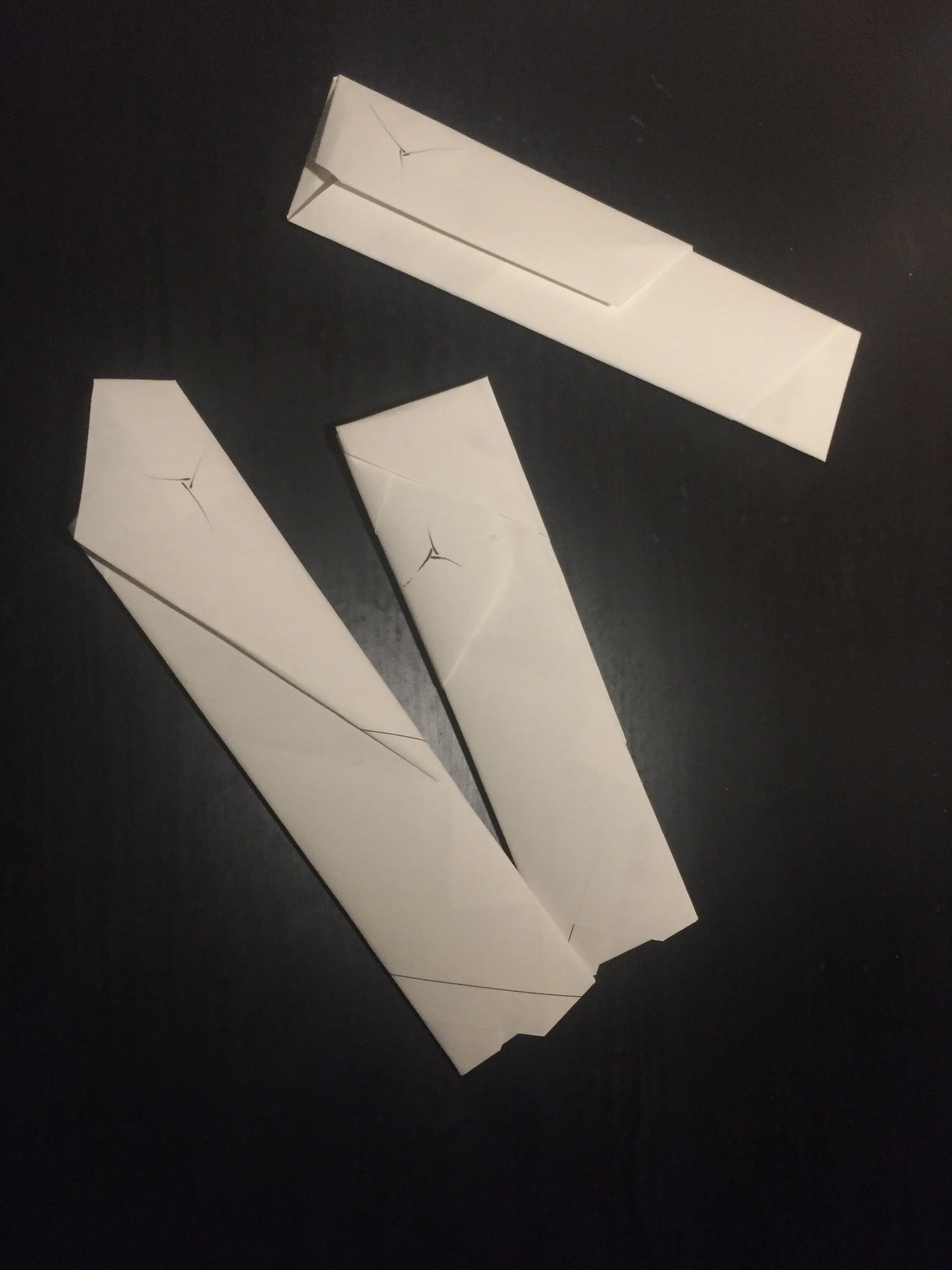Kumiko Bookmark folded in glue-free envelope
