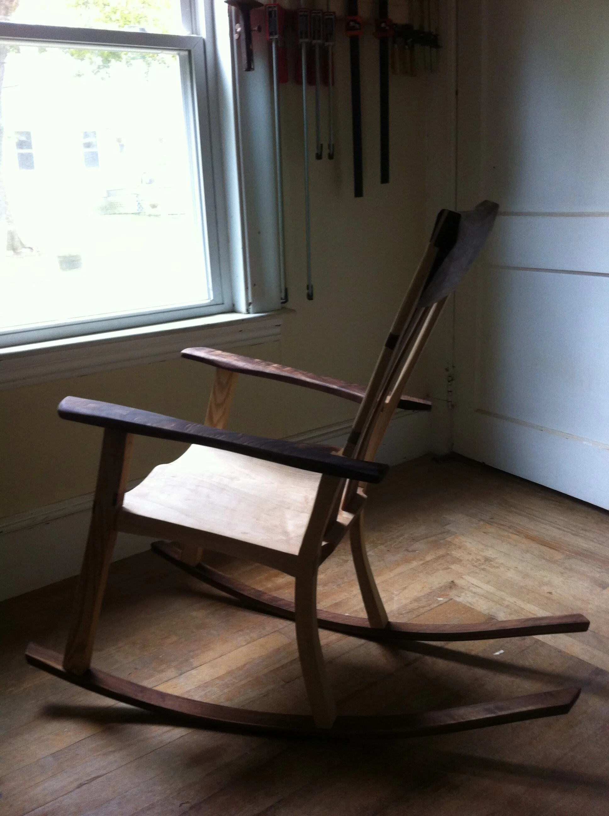 Minna Chair handmade wooden chair designed by Matthew McEntee