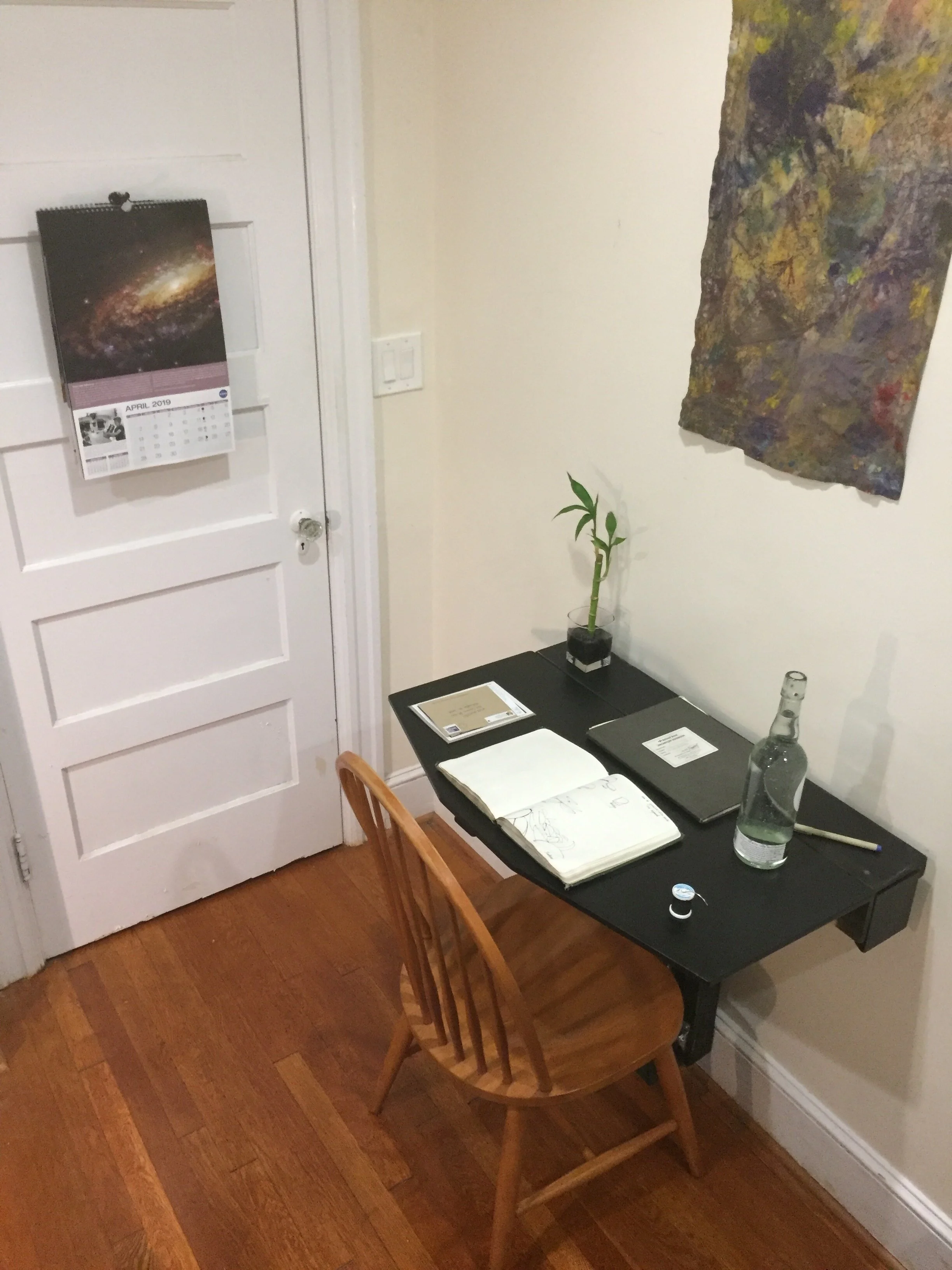 Space Way Desk unfolded configuration showing versatile workspace crafted by Matthew McEntee