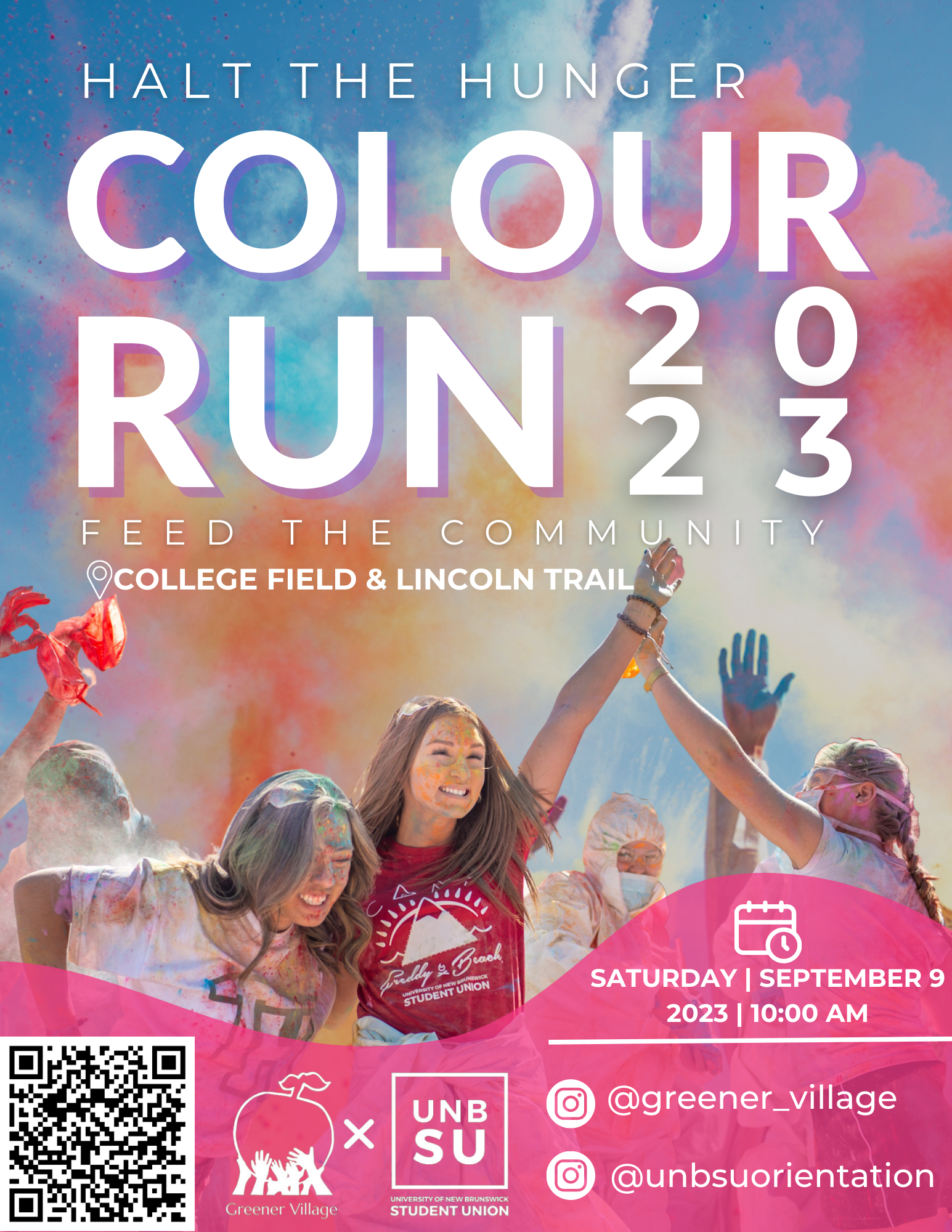 Halt The Hunger | Colour Run 2023 — UNB Student Union