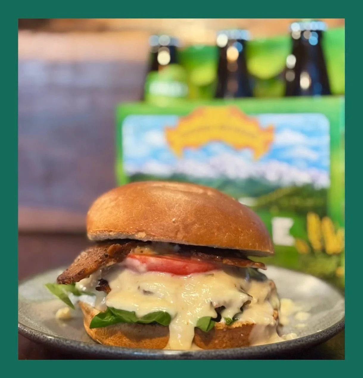 🍔NEW SPECIAL🍔
The Sierra Nevada Beer Cheese Burger is being served up all week! Our housemade seitan-quinoa patty is layered on a toasty burger bun with spinach, marinated tomatoes, mayo, and Sierra Nevada beer cheese. The messiest food tastes the