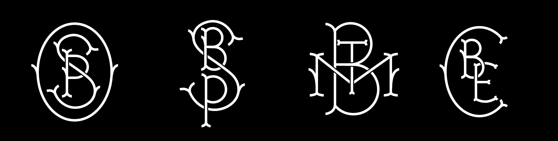  Custom Monograms for recipients. 