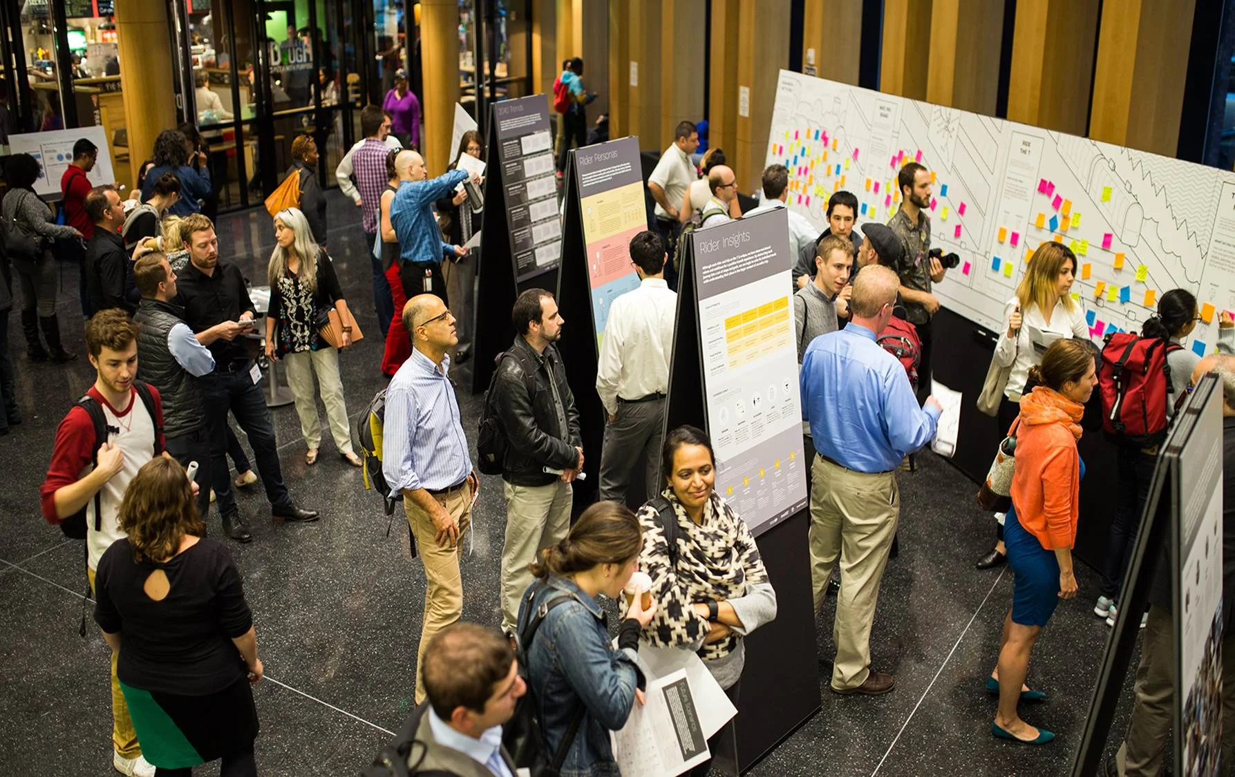 Photo of crowd at Focus40 Open house