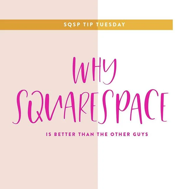 If you couldn&rsquo;t tell already, I am a huge Squarespace fan 💕 I have templates for @squarespace users and all of my custom sites have been created on that platform.
.
Here are some reasons why Squarespace will always be my top pick!
.
EASY TO US