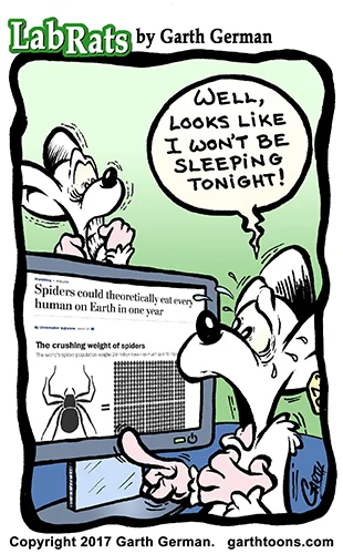 You can read this horror story for yourself: https://www.washingtonpost.com/news/wonk/wp/2017/03/28/spiders-could-theoretically-eat-every-human-on-earth-in-one-year/?utm_term=.563198e32b74