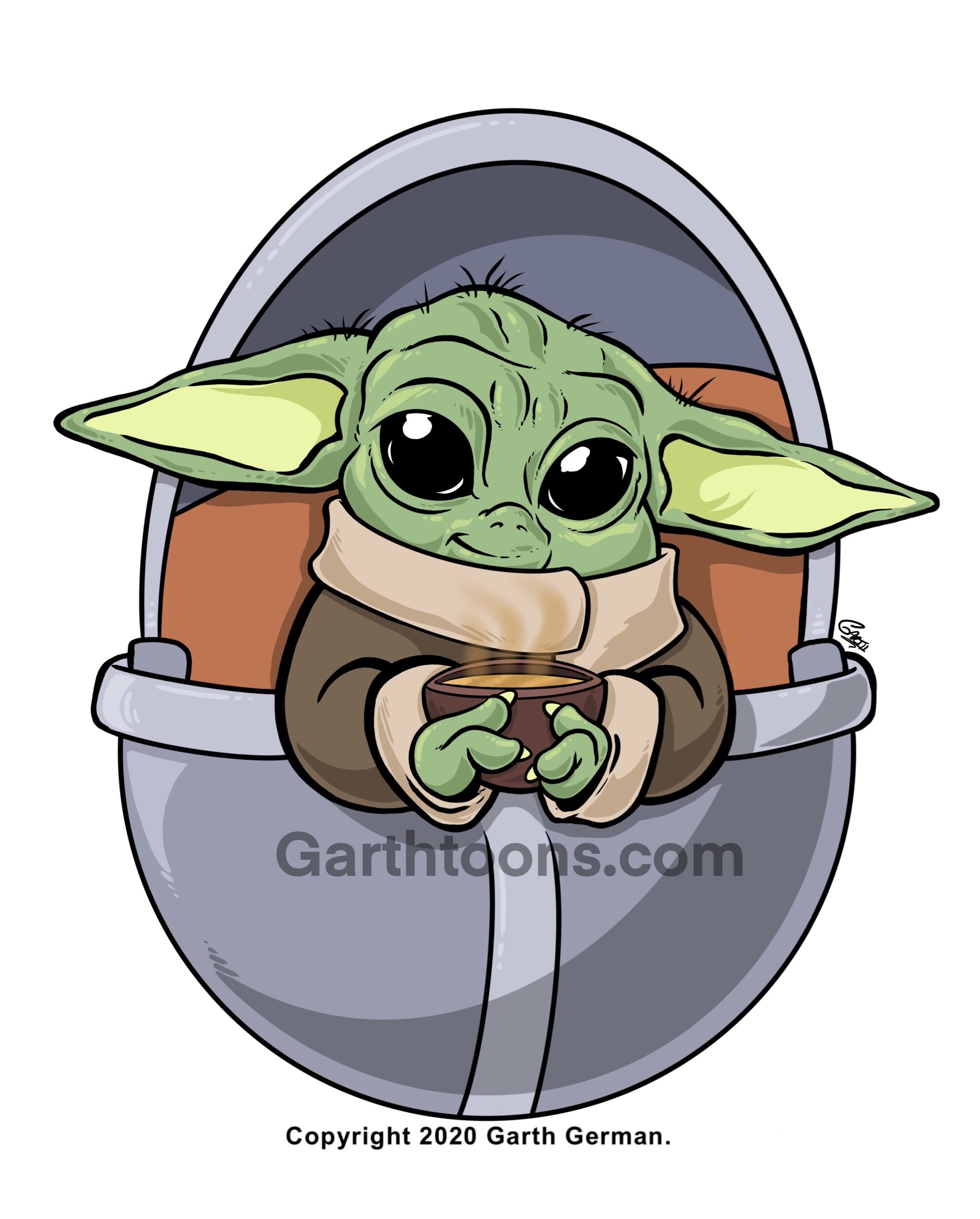 Baby Yoda — GarthToons by Garth German