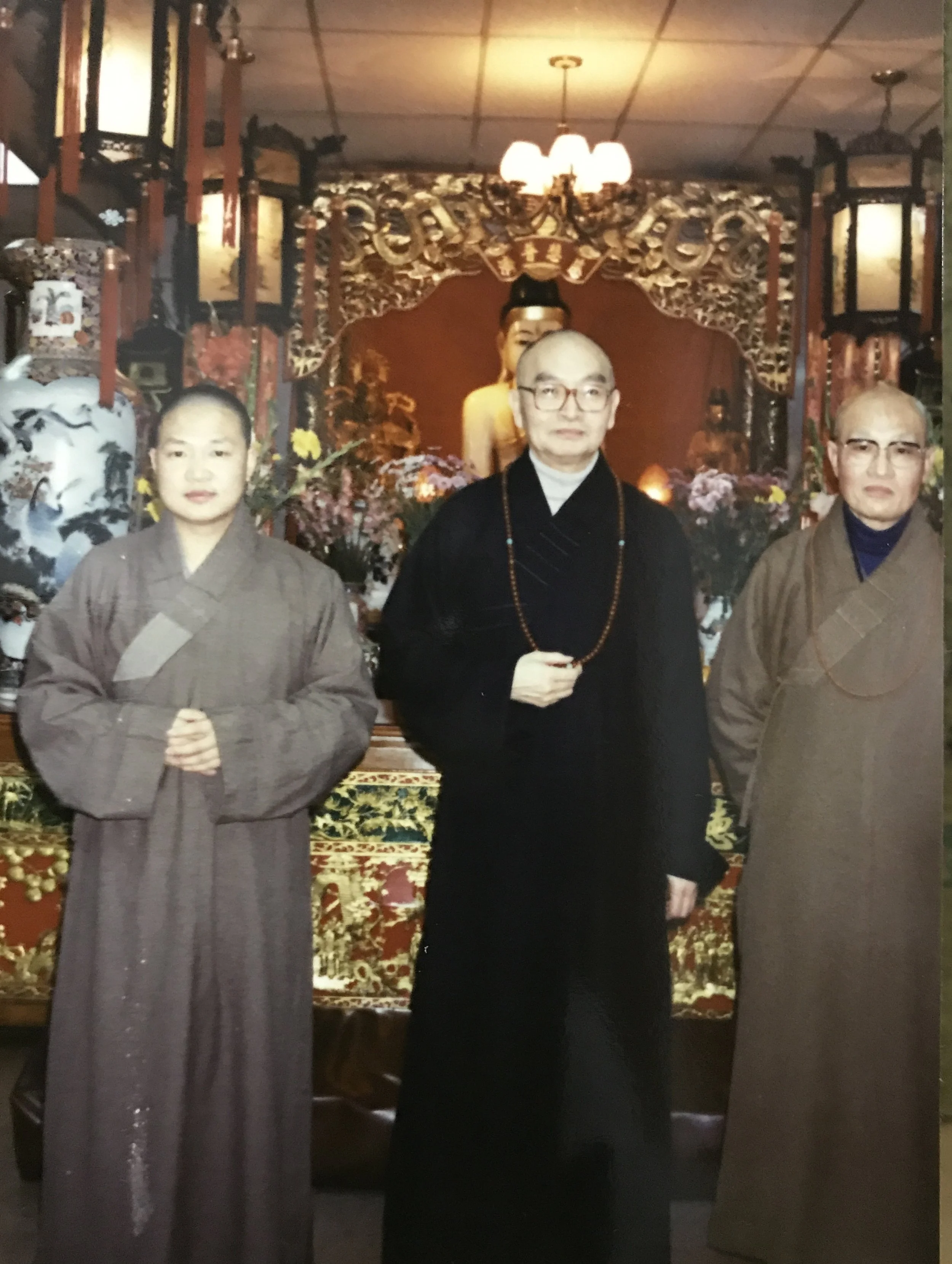 Mr. Shi and Venerable Miao Feng
