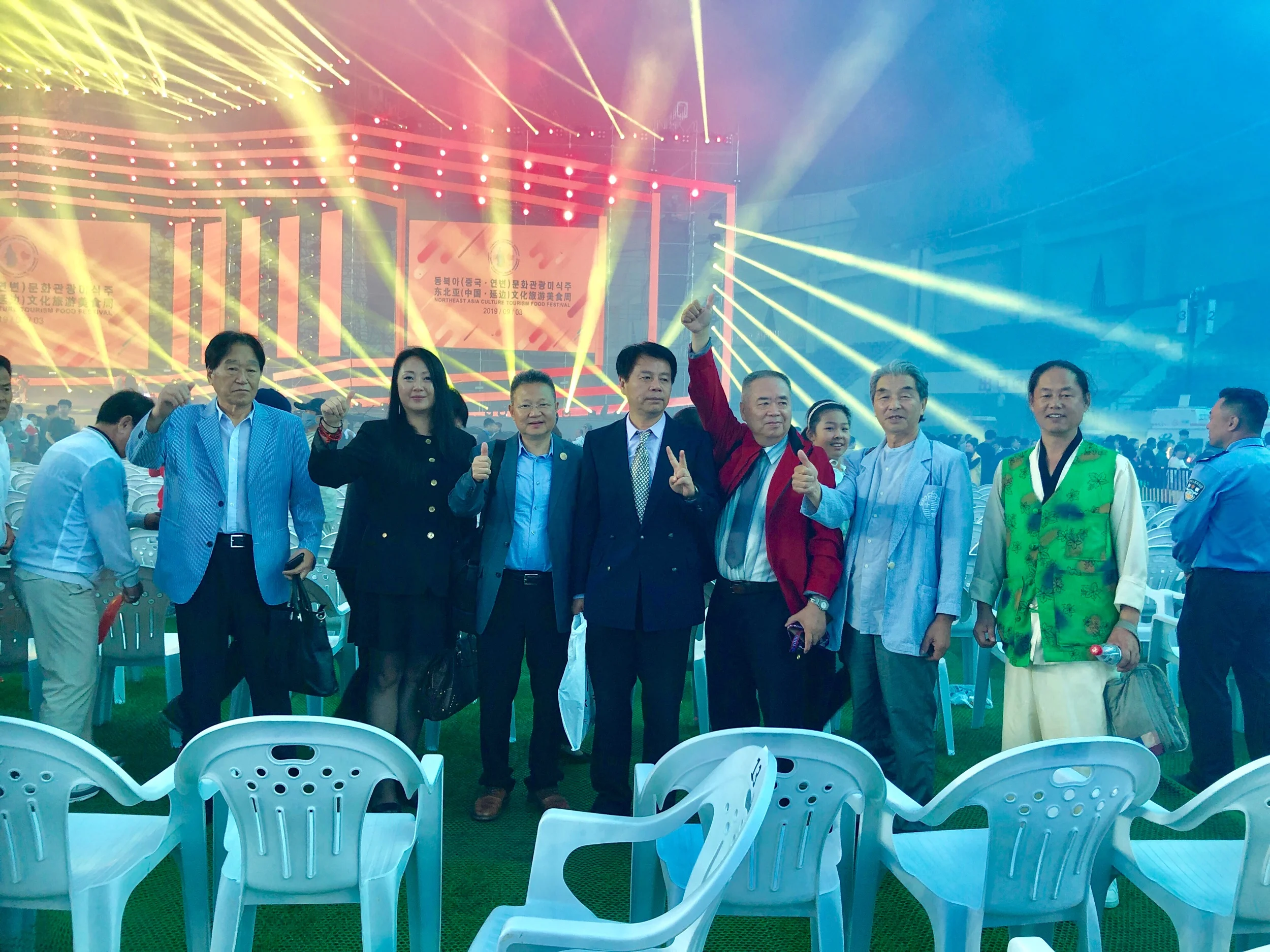 Chairman Visited Yanji With Global Artist League
